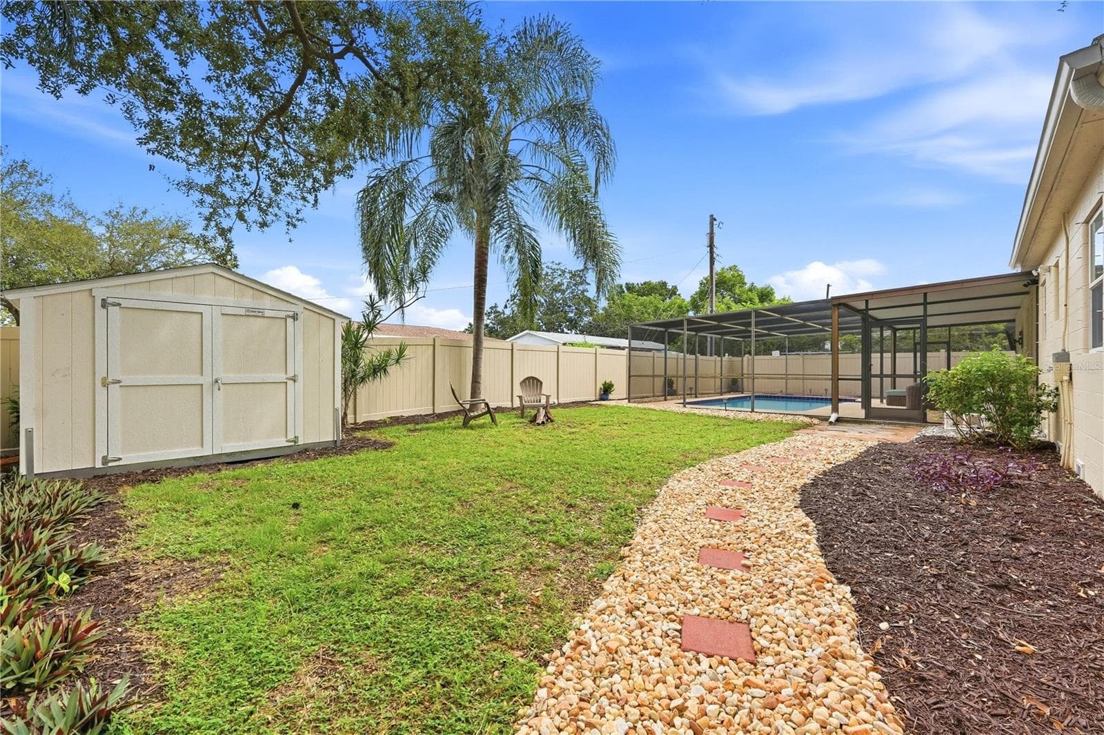 New stonescaping and large Tuff Shed for added storage - 4567 25TH AVE N, ST PETERSBURG