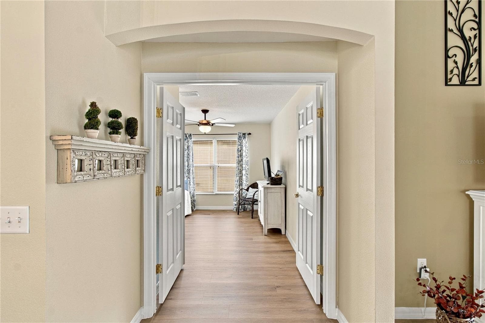 DOUBLE DOOR ENTRY TO DEN - 516 GRAND CANAL DR, POINCIANA