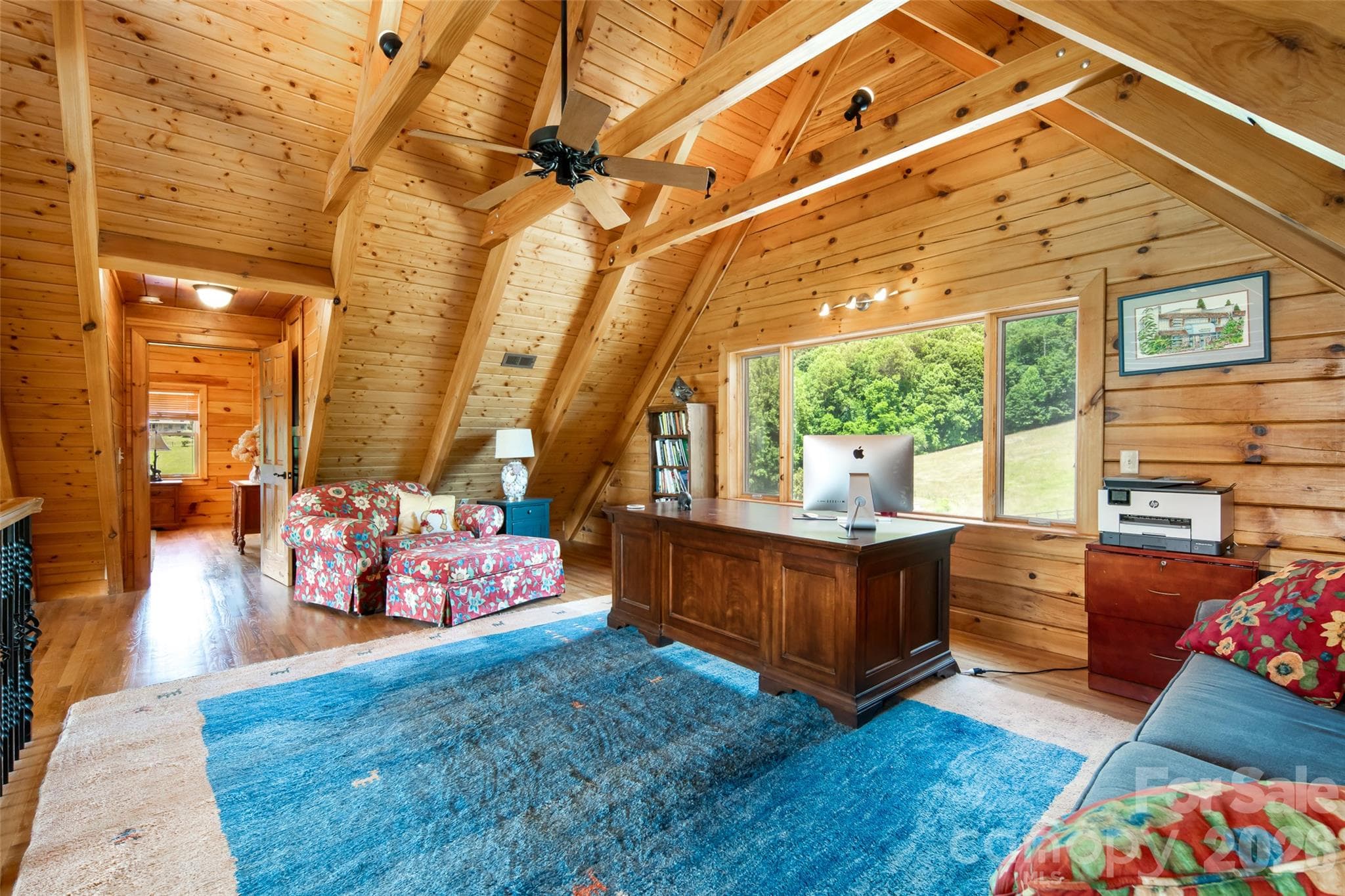 Inspiring, light-filled, owner's loft. Loft, Office, Flex Space - 316 Stevenson Cove Road, Waynesville