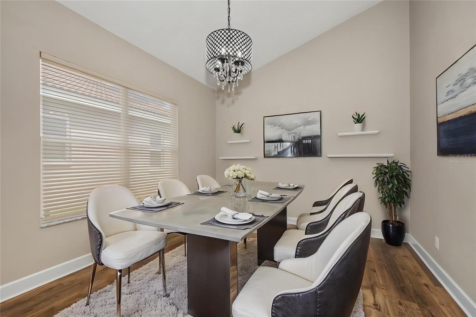 Dining Room Virtually Staged - 4008 SILK OAK LN, PALM HARBOR