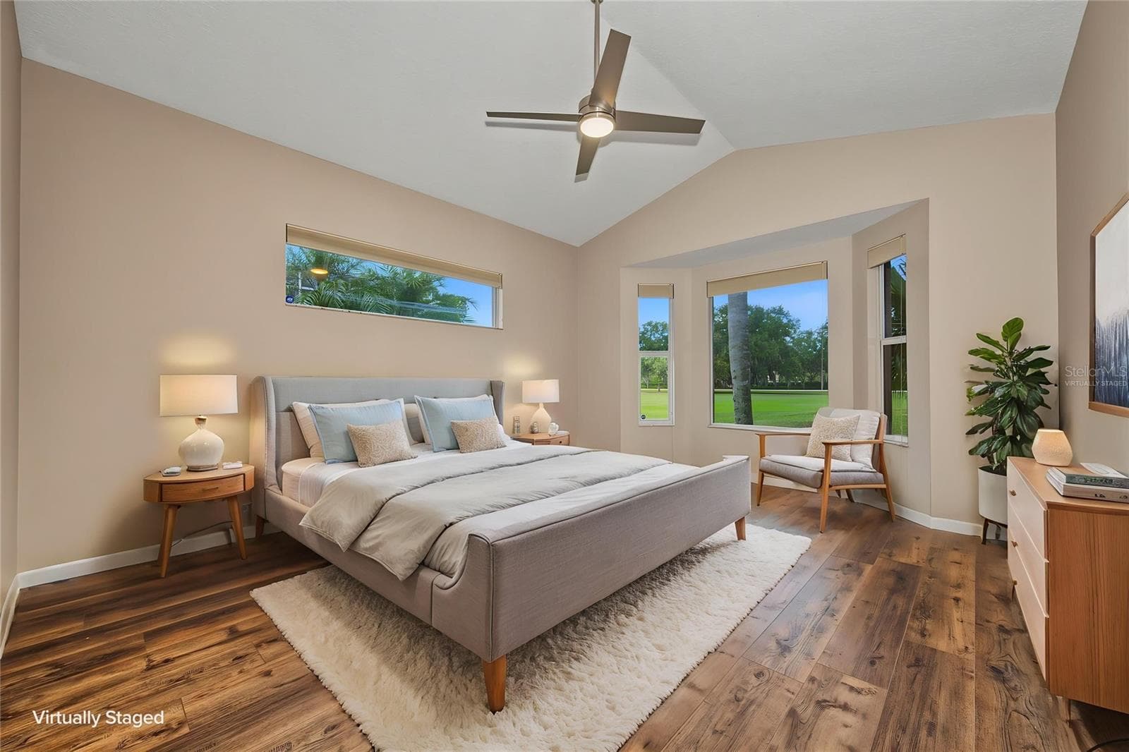 Primary Bedroom Virtually Staged - 4008 SILK OAK LN, PALM HARBOR