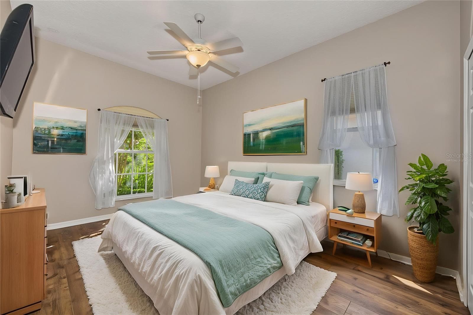 Secondary Bedroom Virtually Staged - 4008 SILK OAK LN, PALM HARBOR