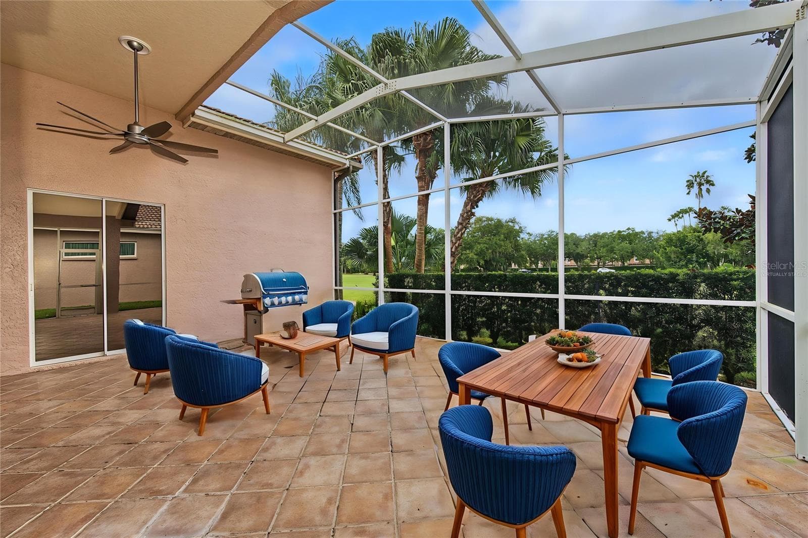 Lanai Virtually Staged - 4008 SILK OAK LN, PALM HARBOR