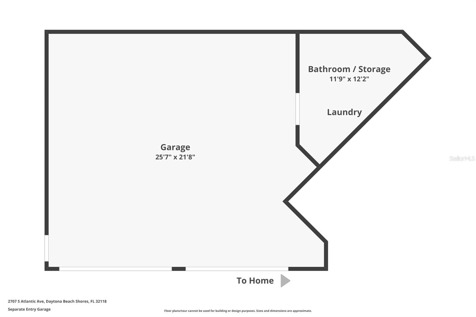 Lower level garage, half bath and storage with extra dryer. - 2707 S ATLANTIC AVE, DAYTONA BEACH SHORES