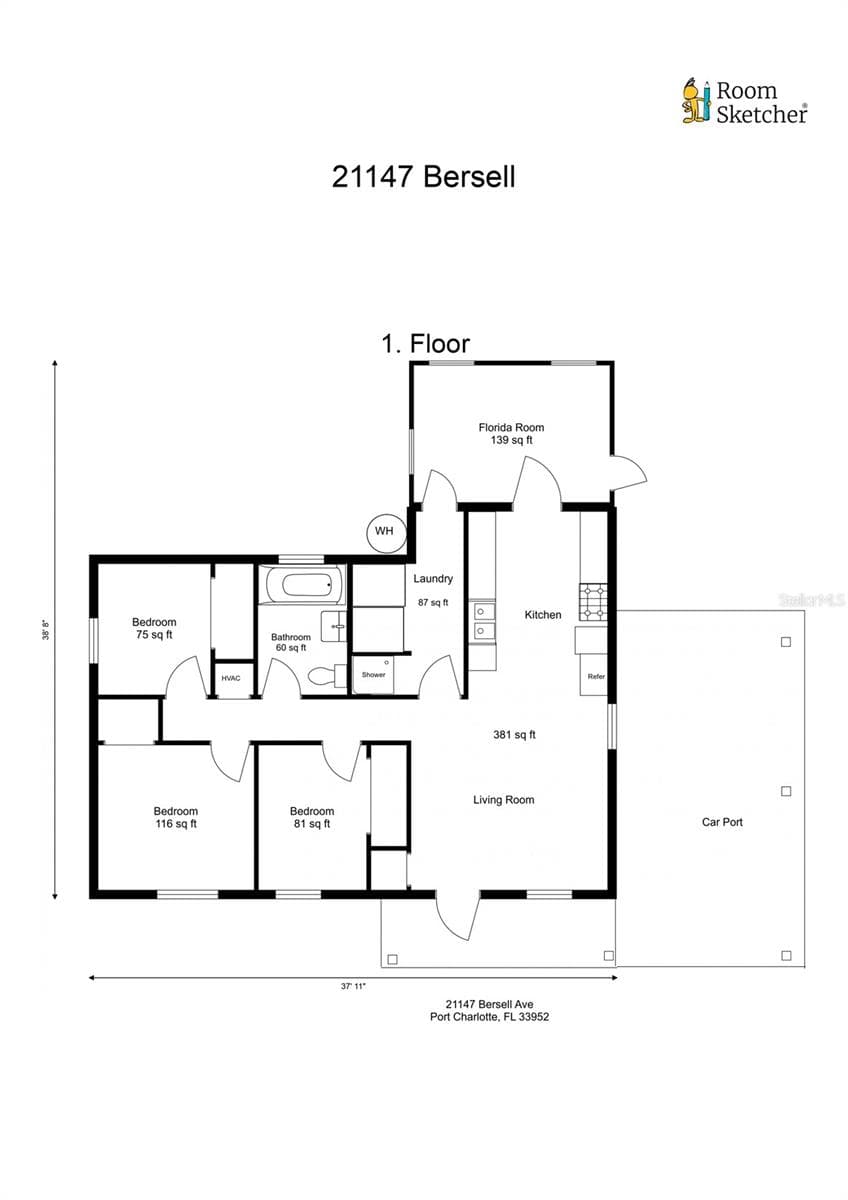 Single Family Residence at 21147 BERSELL AVE, PORT CHARLOTTE, photo 6 of 24