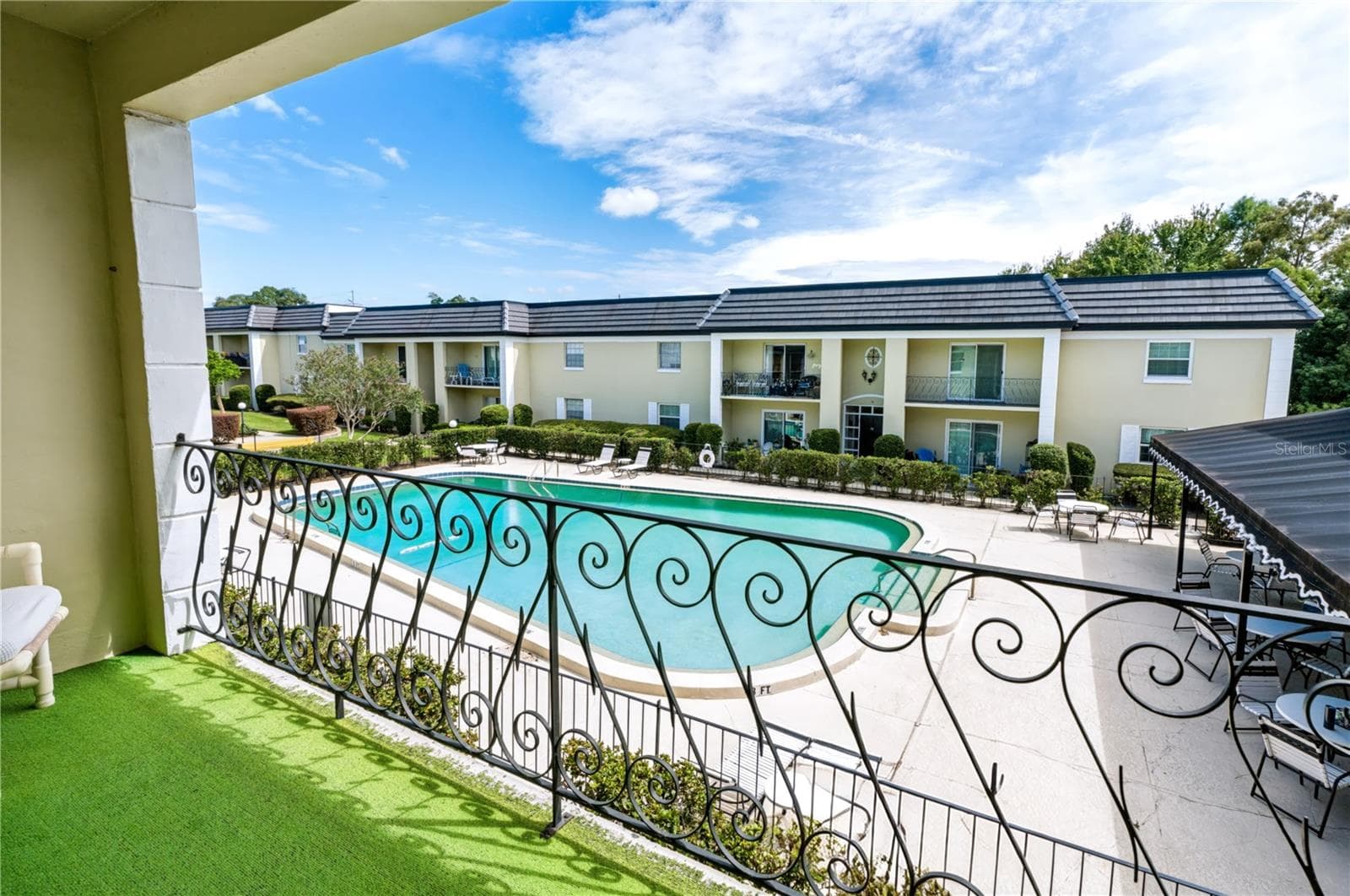Pool View from Living Room - 1500 GAY RD #26-C, WINTER PARK