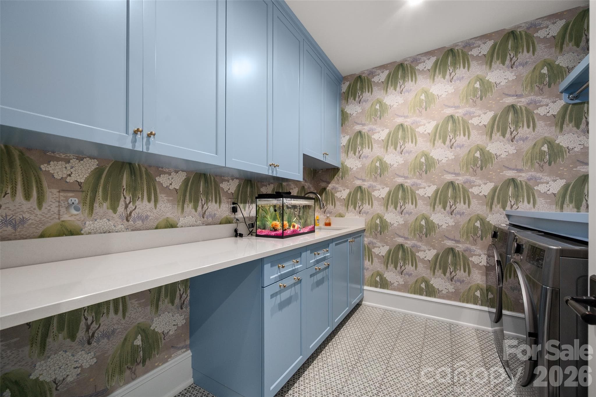 Upstairs laundry (with washer and dryer) - 2111 Cortelyou Road, Charlotte
