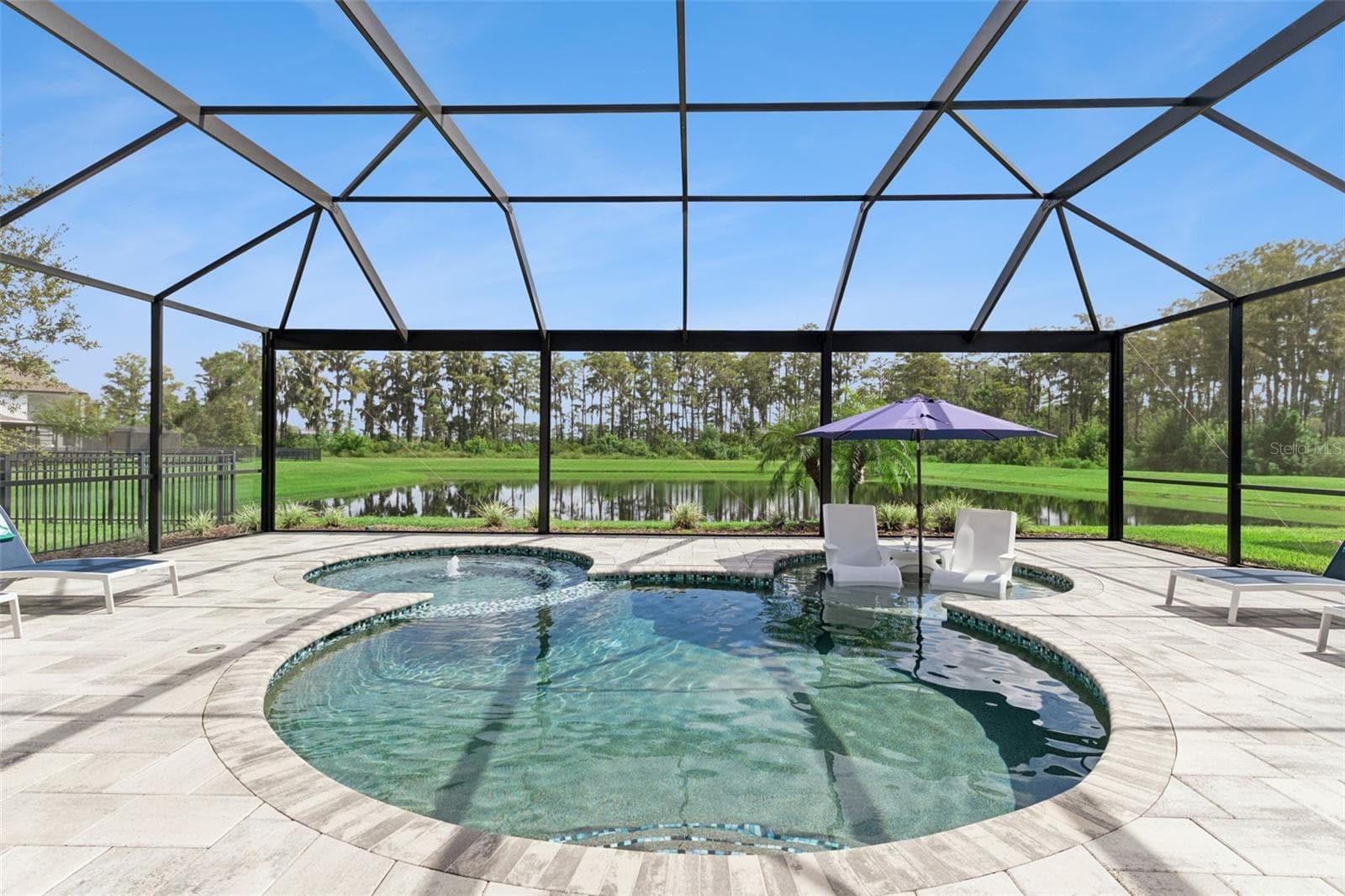 Pool & Lanai w/Pond Views - 13541 PARKFIELD WAY, WINTER GARDEN