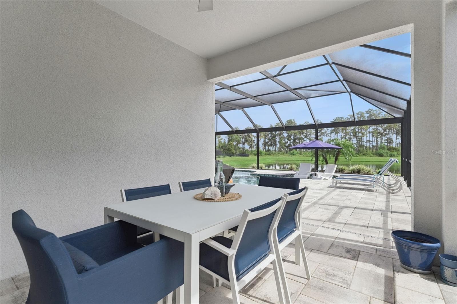 Covered Lanai Dining Area - 13541 PARKFIELD WAY, WINTER GARDEN