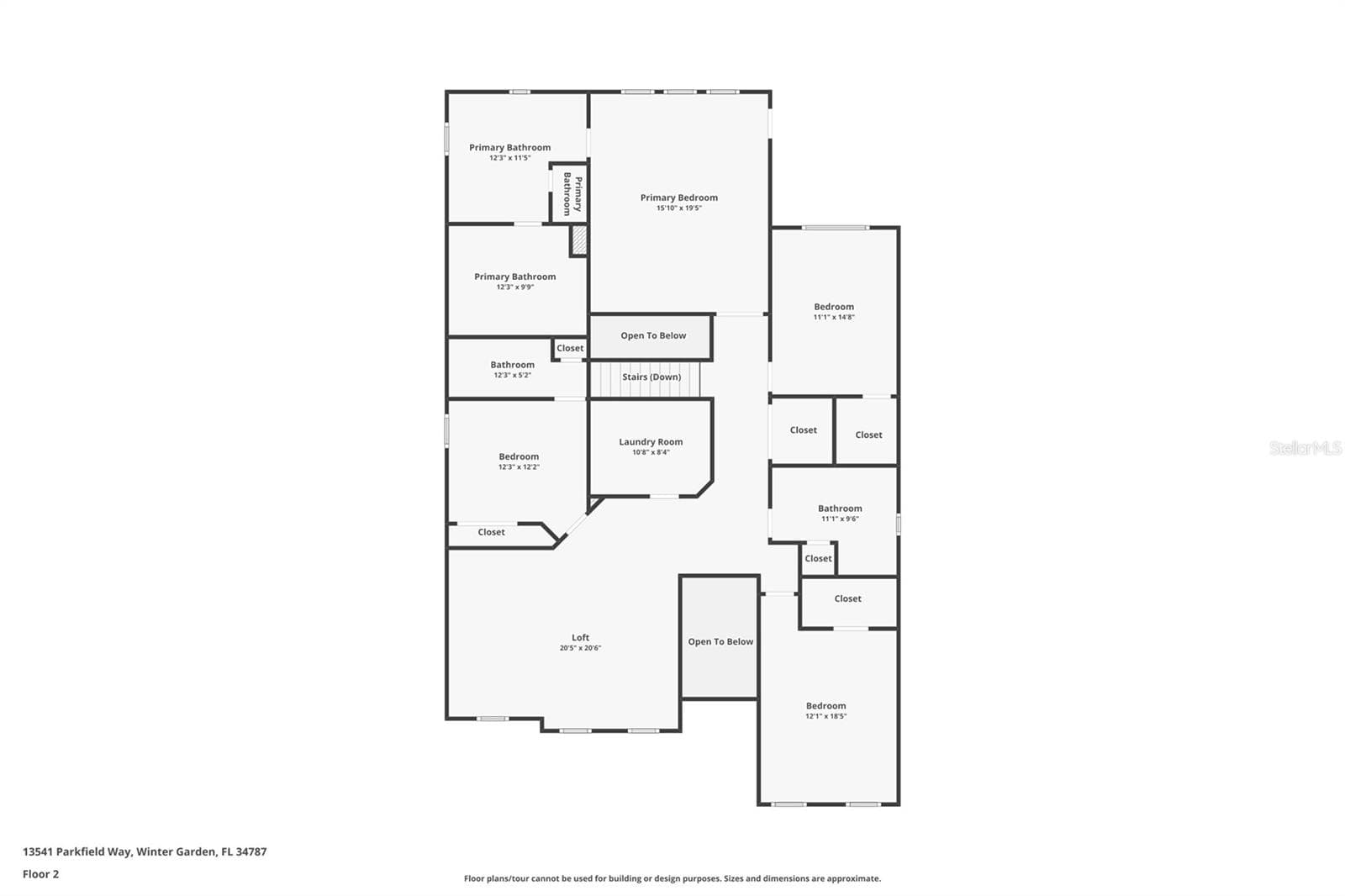 Floor Plan - 2nd Floor - 13541 PARKFIELD WAY, WINTER GARDEN