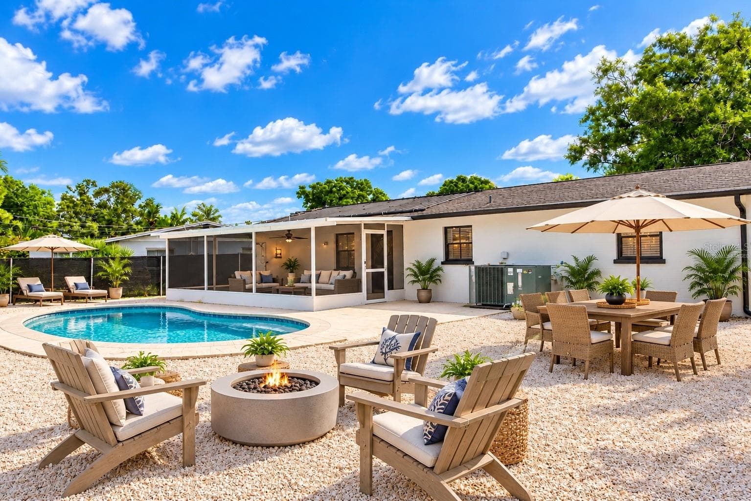 Virtually Staged Backyard - 412 62ND ST NW, BRADENTON