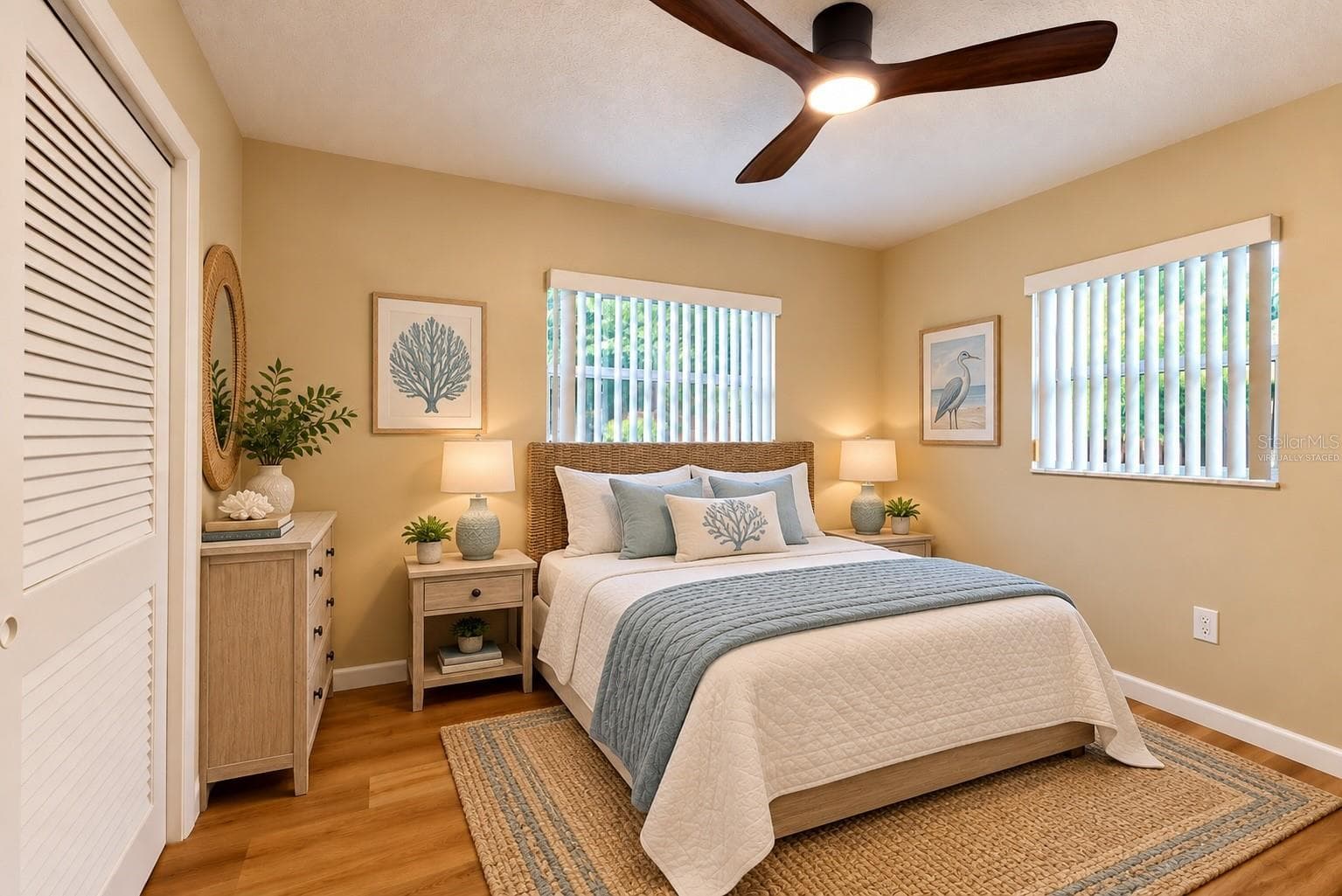 Virtually Staged Bedroom - 412 62ND ST NW, BRADENTON