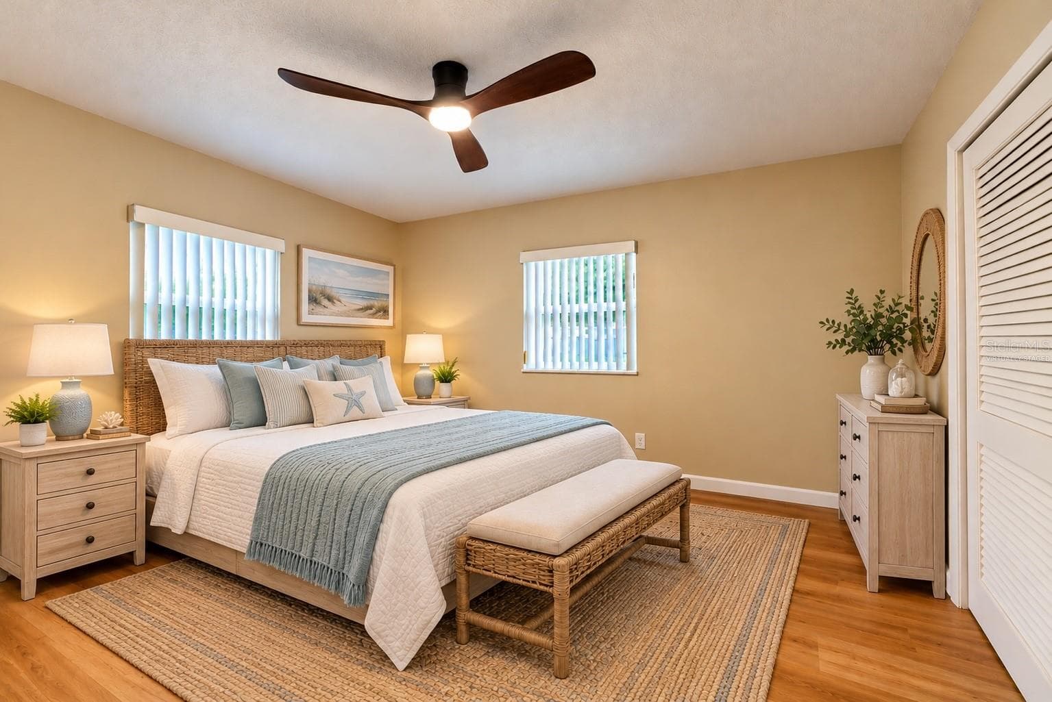 Virtually Staged Bedroom - 412 62ND ST NW, BRADENTON