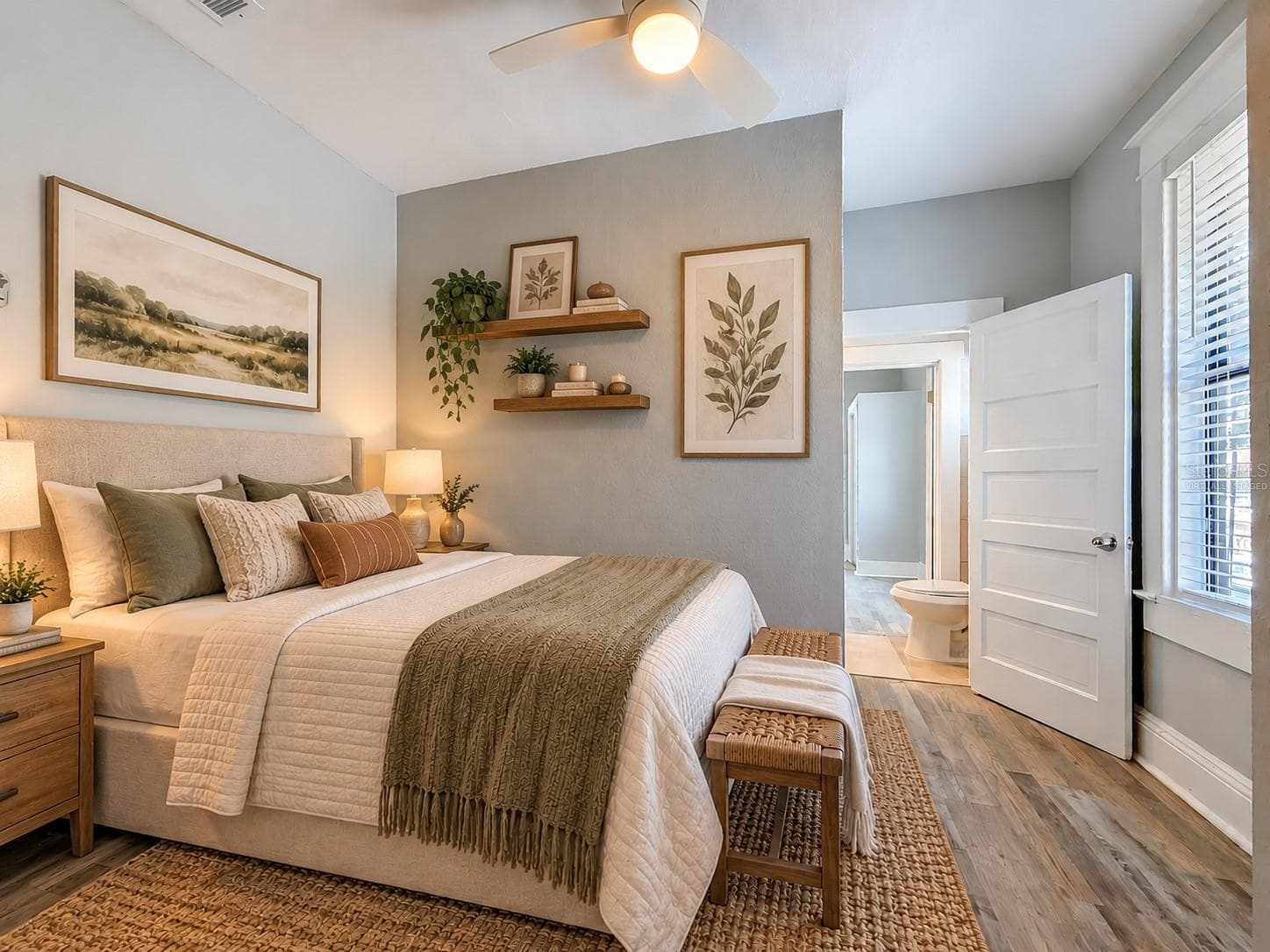 Virtually staged - 3rd Bedroom with access to Jack and Jill bathroom - 509 27TH AVE S, ST PETERSBURG