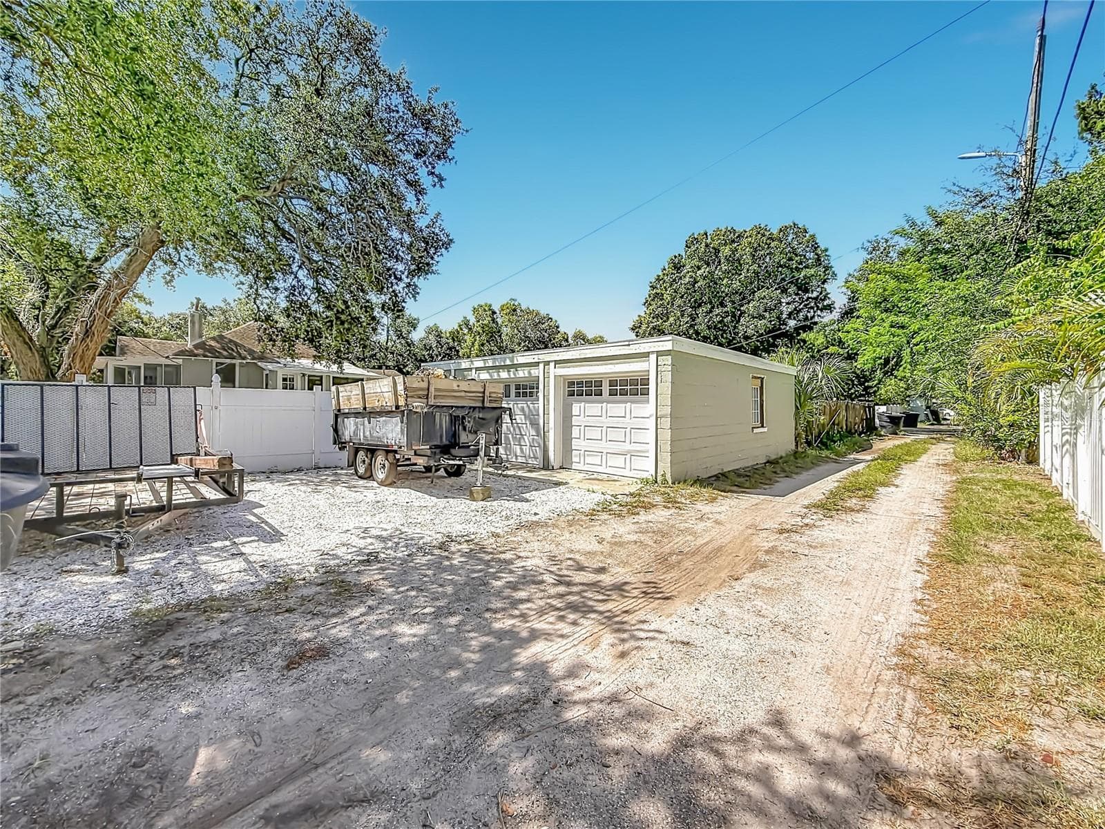 DETACHED BLOCK 2-CAR GARAGE with ALLEY ACCESS and additional parking - 509 27TH AVE S, ST PETERSBURG