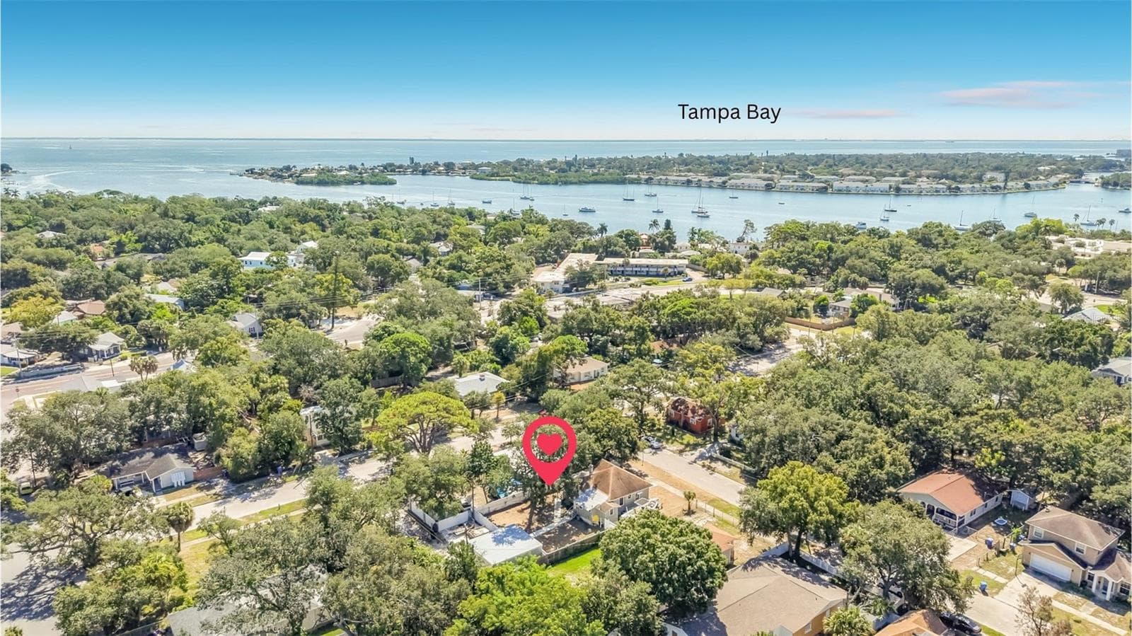 Aerial View towards Tampa Bay - 509 27TH AVE S, ST PETERSBURG