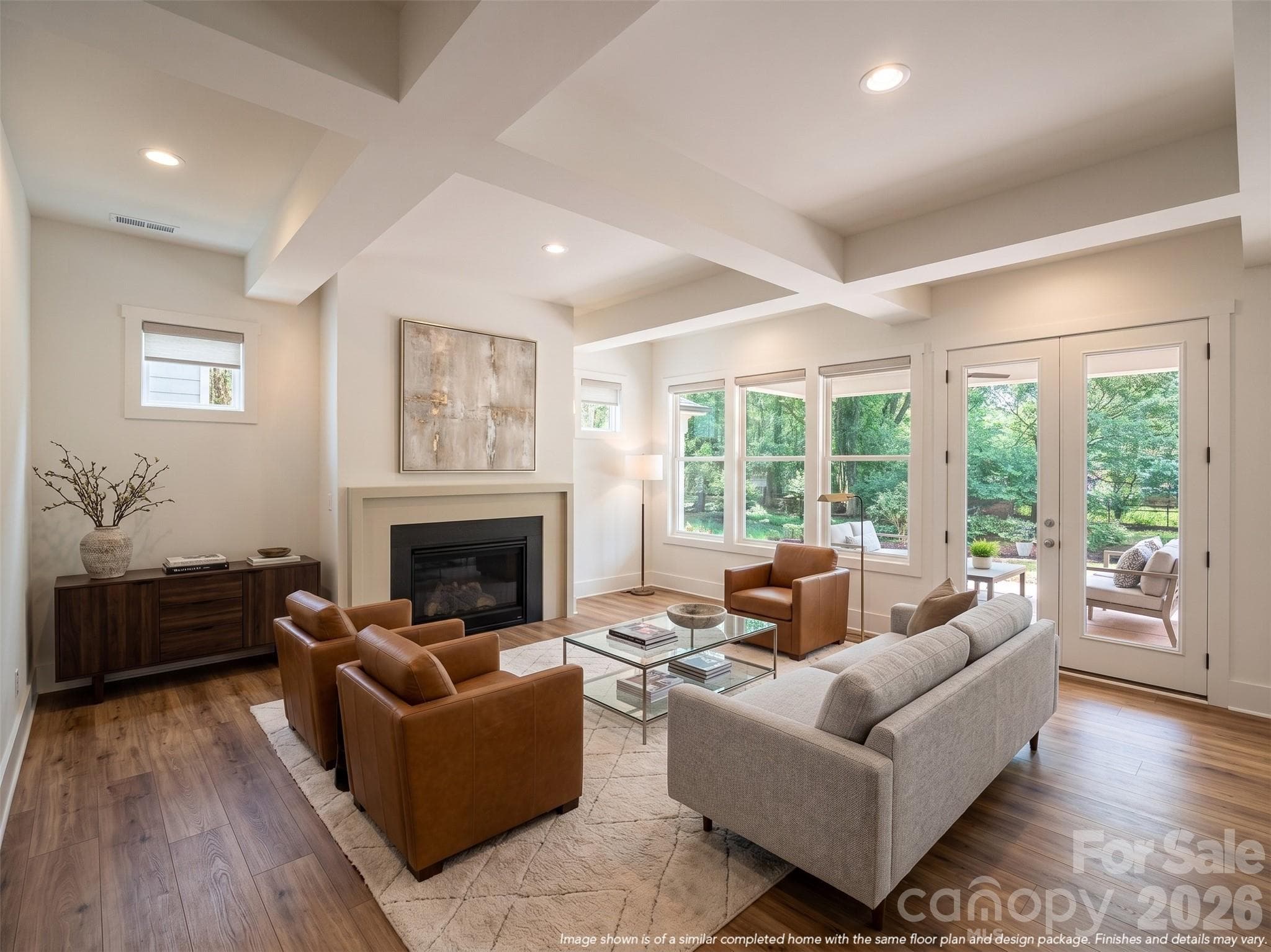 Representative photo- Large living room with a dramatic ceiling - Charlotte