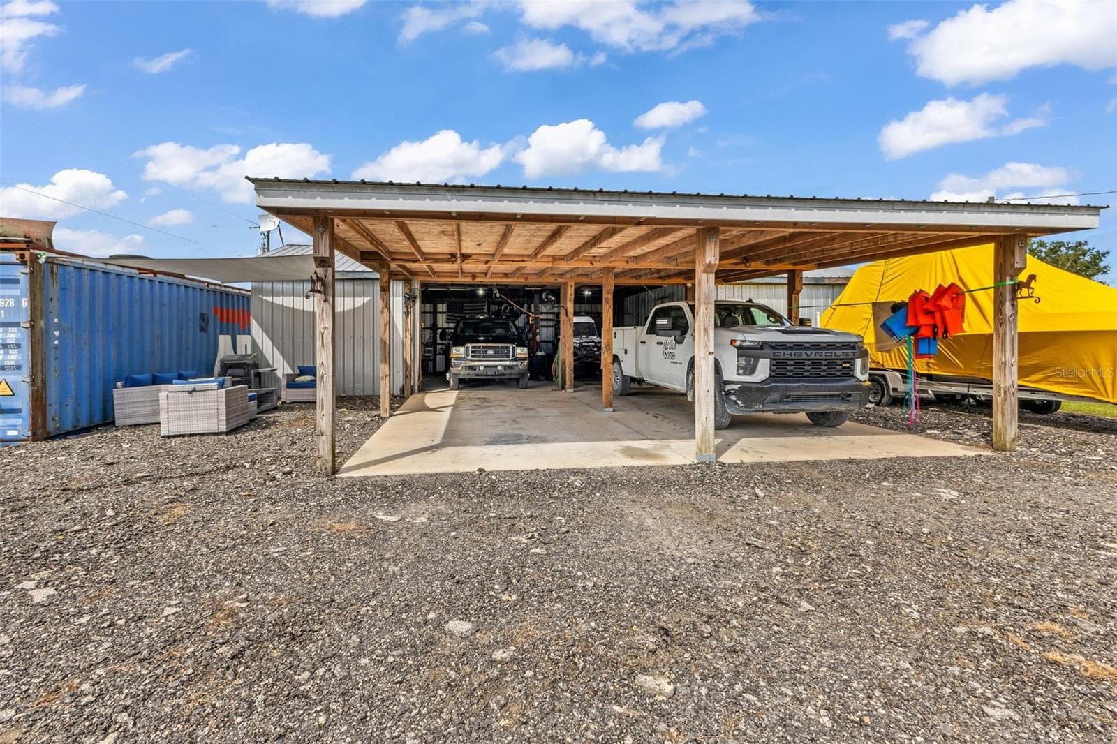 Workshop with covered parking. - 3682 NW LIMESTONE HEIGHTS ST, ARCADIA