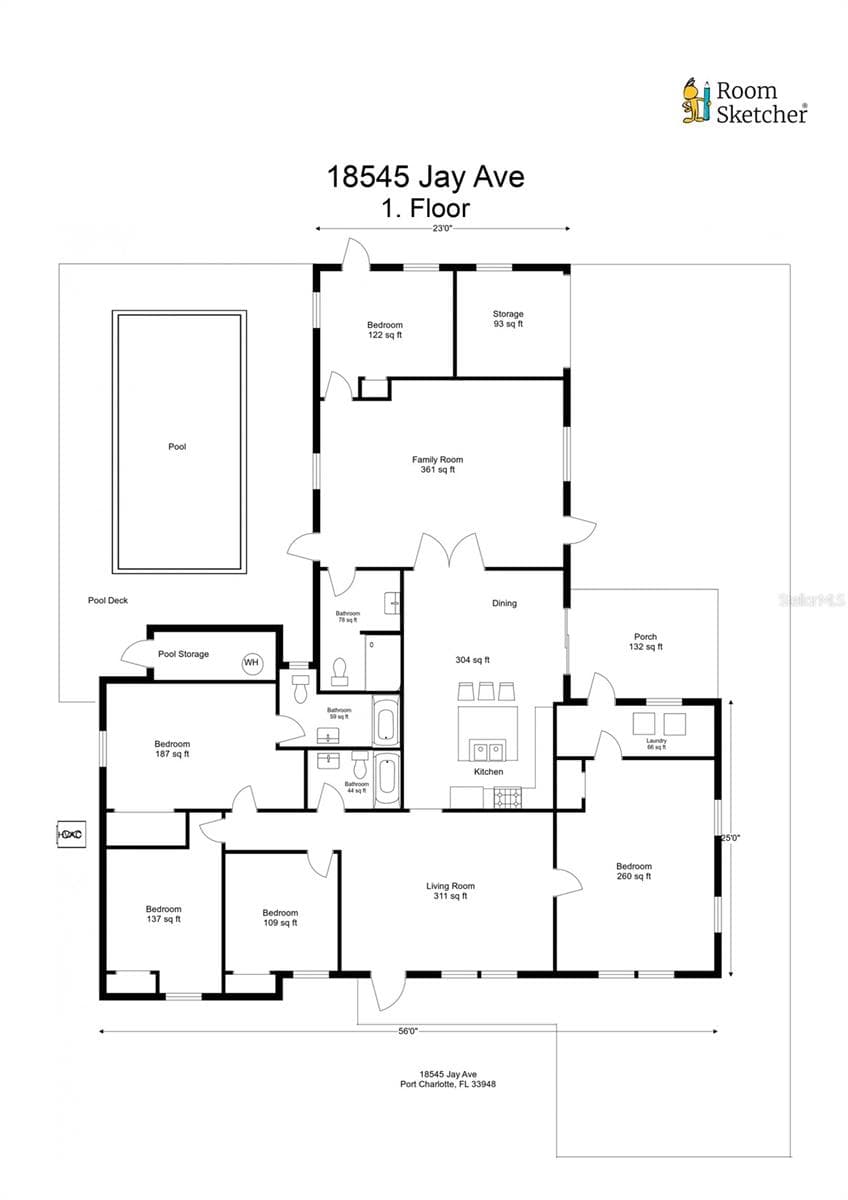 Single Family Residence at 18545 JAY AVE, PORT CHARLOTTE, photo 3 of 24