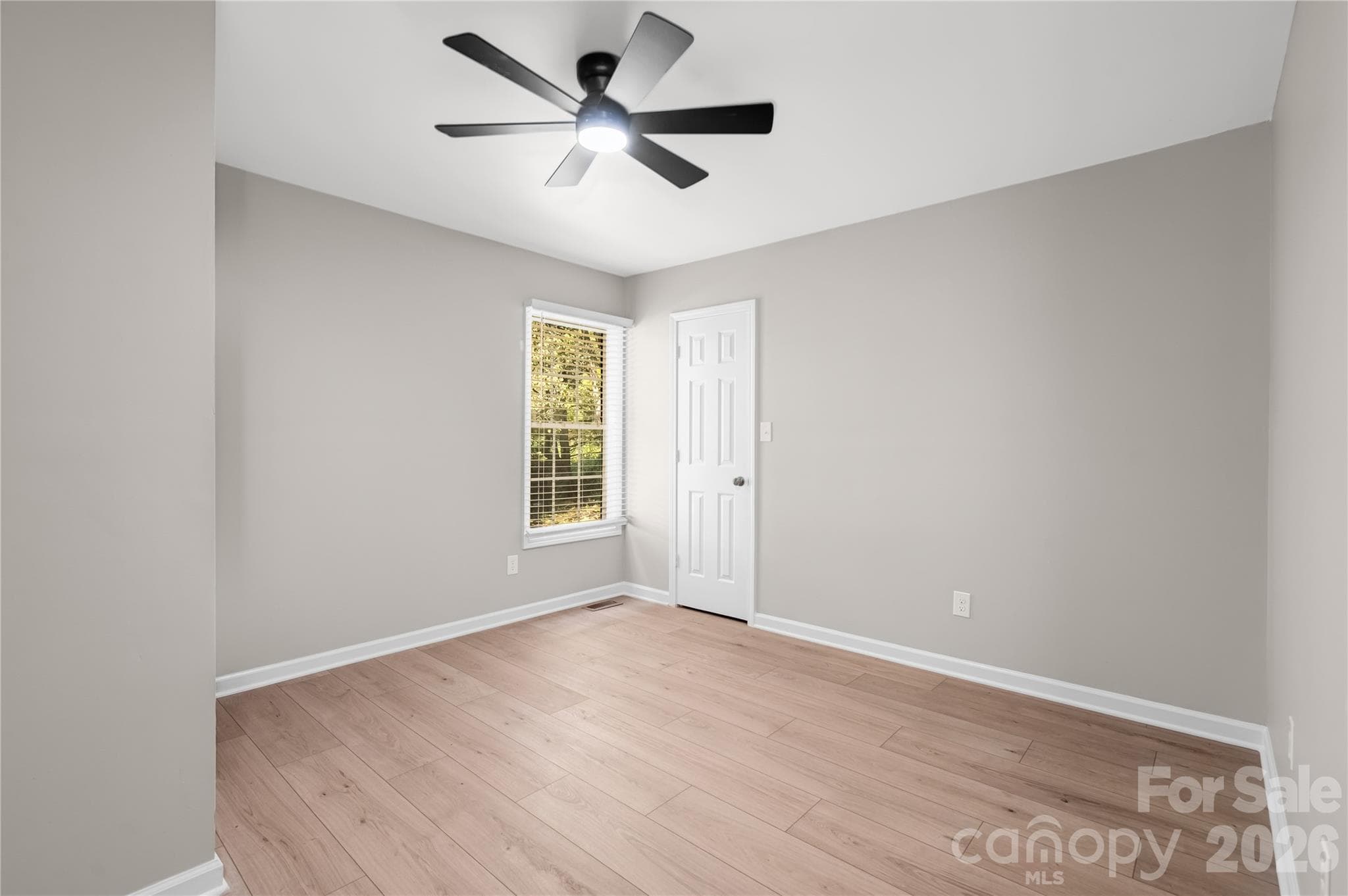 2nd Bedroom, New floor, paint , ceiling fan - 2065 Gary Lane, Hickory