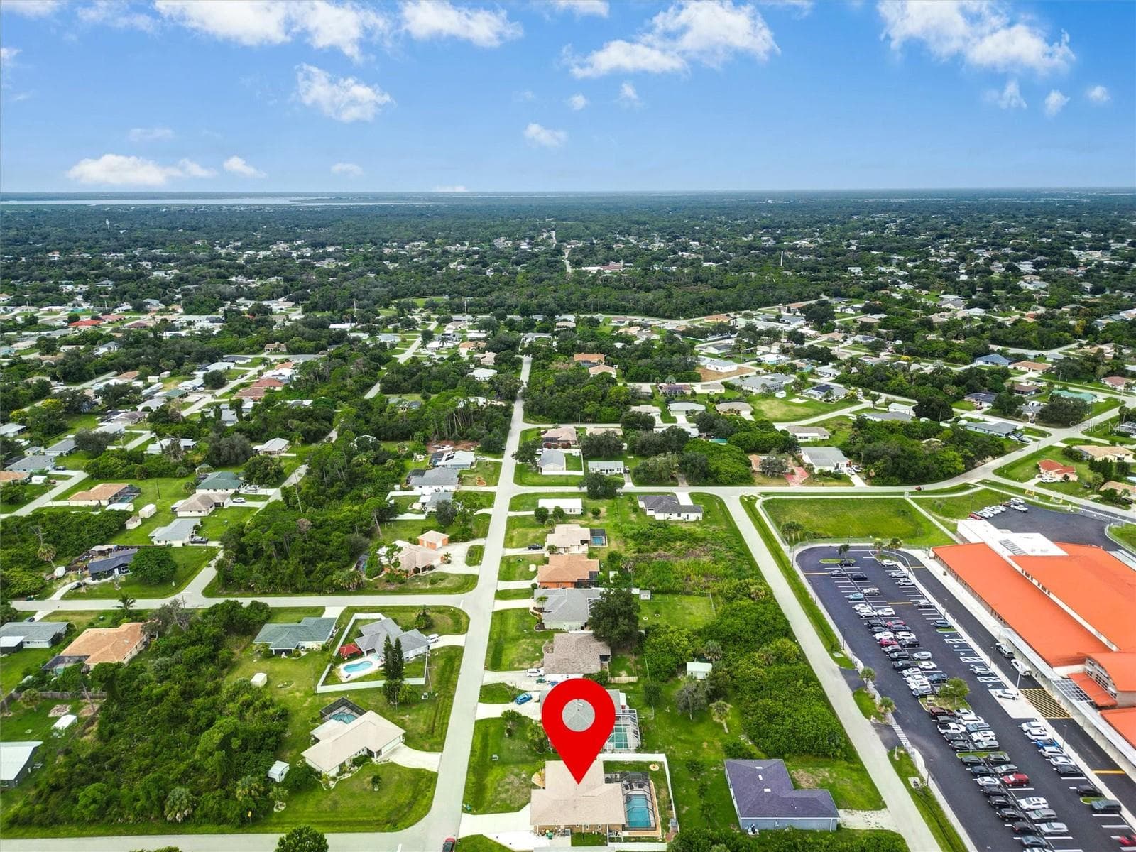 Aerial with Location - 726 CALVERT AVE, PORT CHARLOTTE