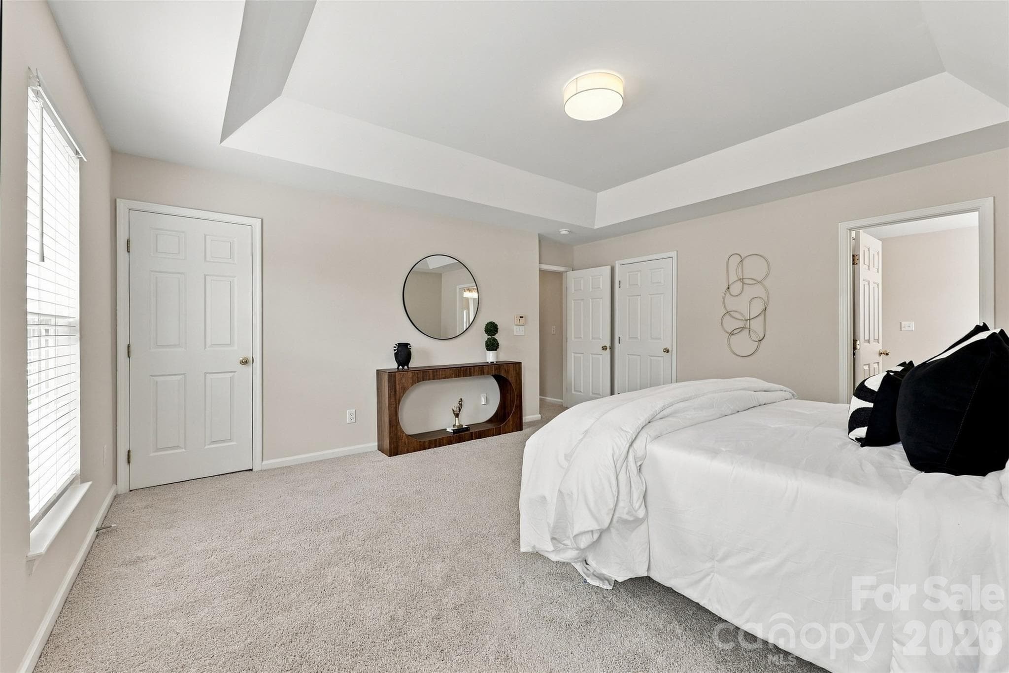 Primary bedroom with two walk-in closets - 11705 Kingsley View Drive, Charlotte