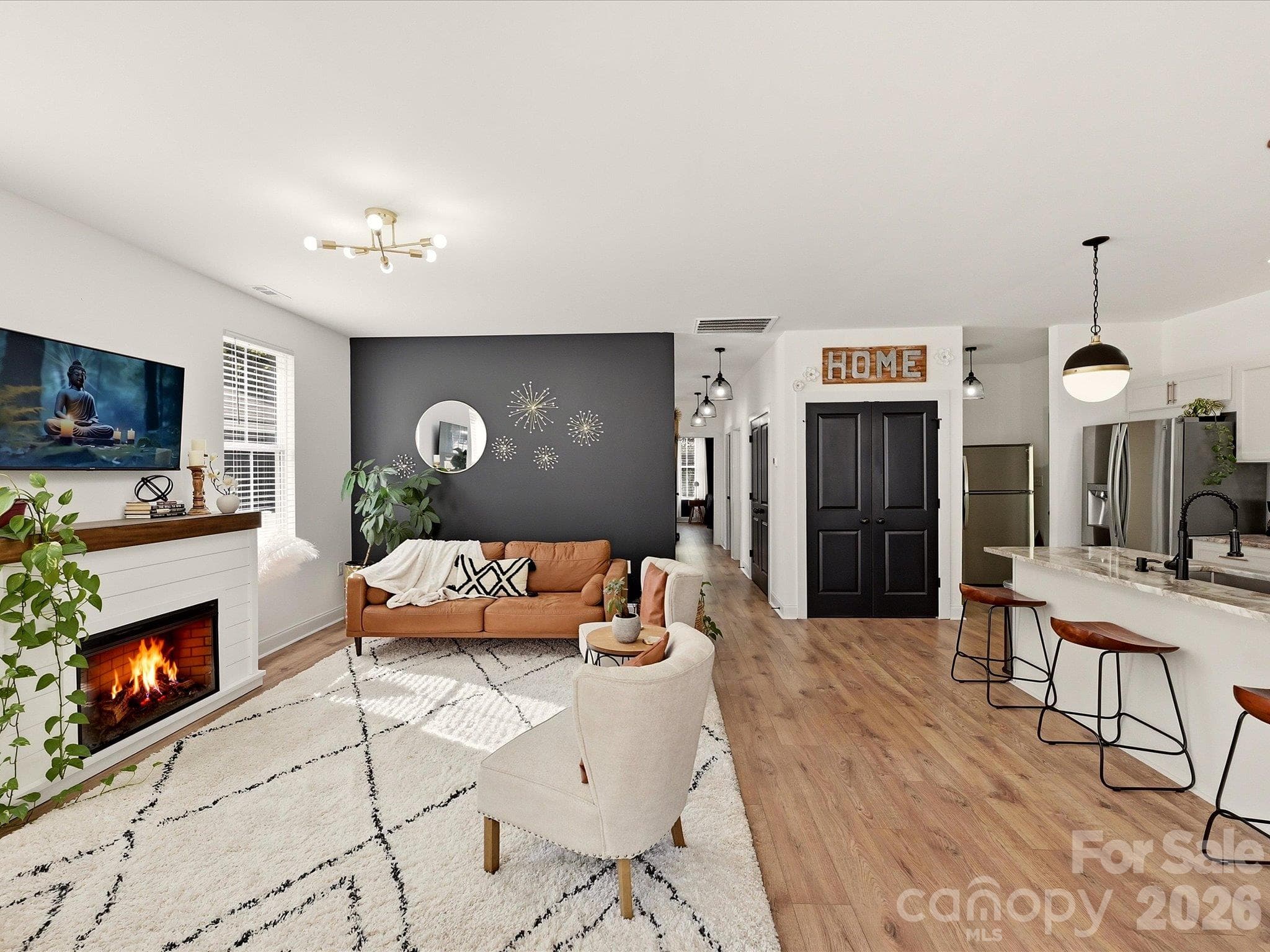 Open plan living room - 914 Flint Street Extension, Rock Hill