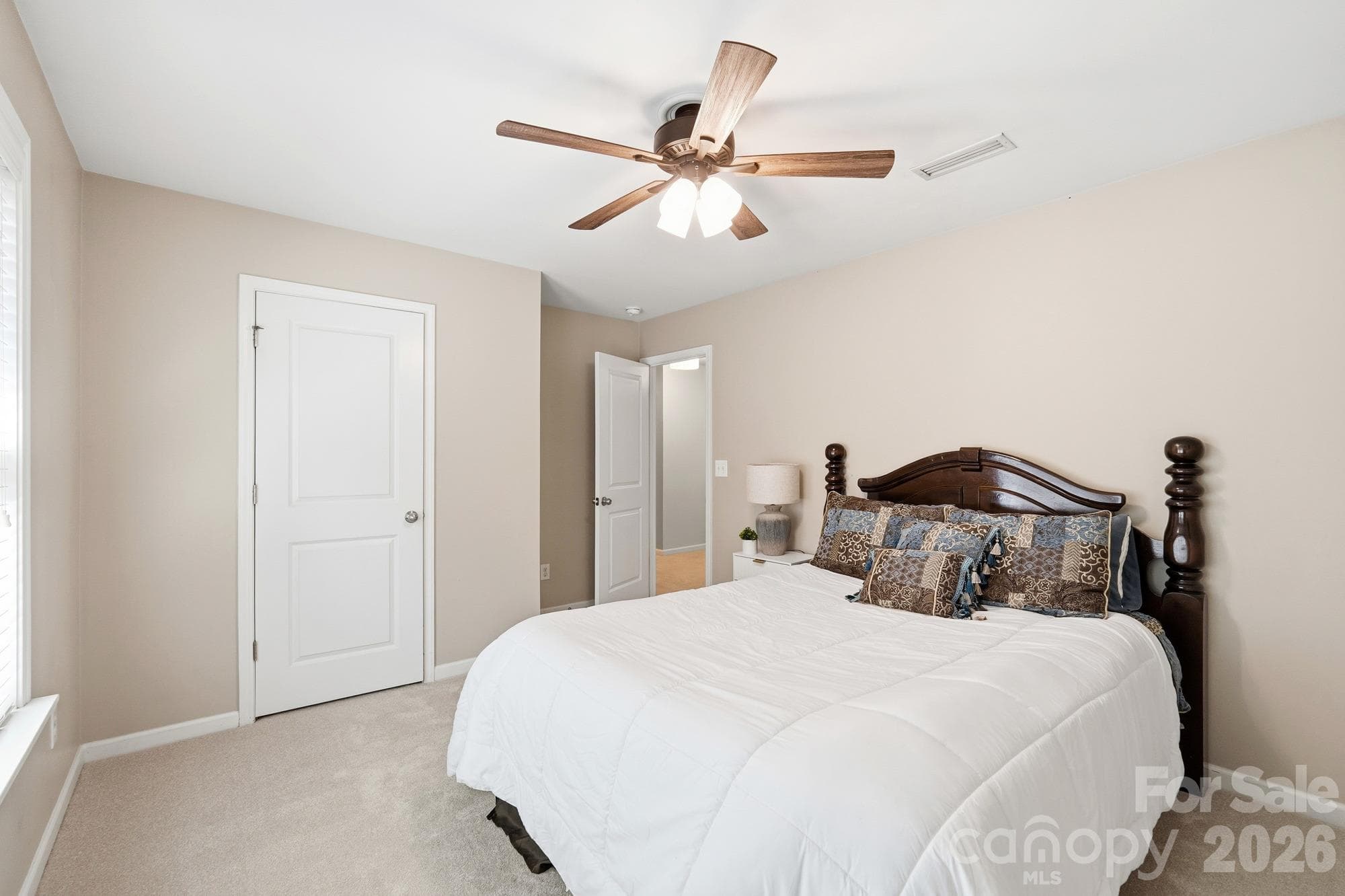 Bedroom 3 with ceiling fan - 5409 Cotton Top Court, Waxhaw