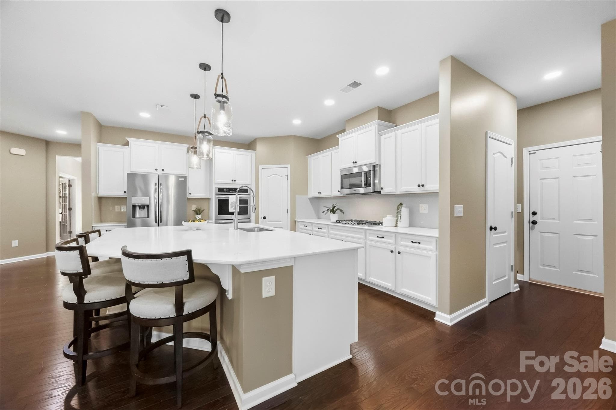 Upgraded kitchen with oversized island - 821 Spelman Drive, Indian Land