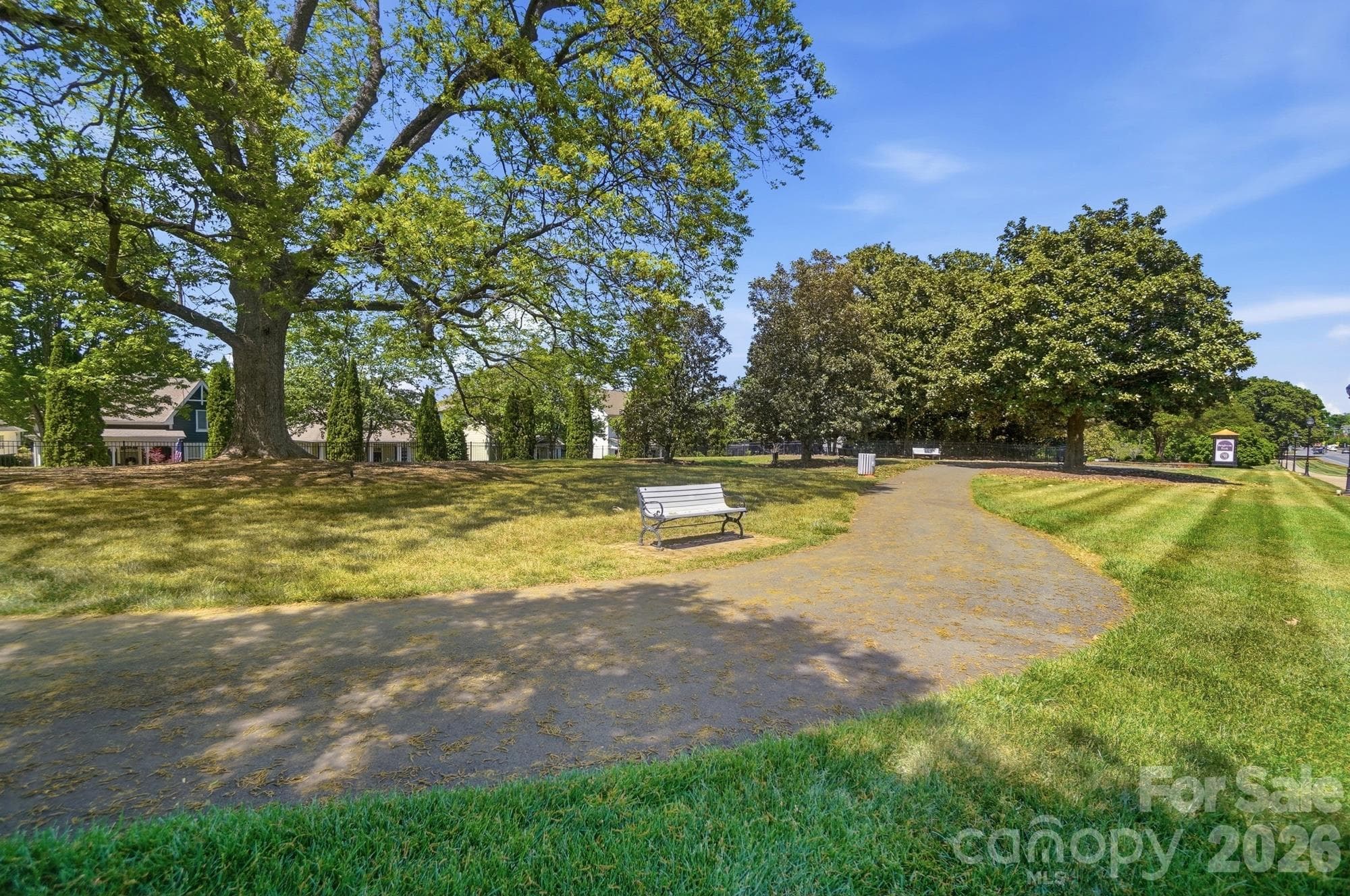 More of the trail with benches - 10329 Misty Moss Court, Mint Hill