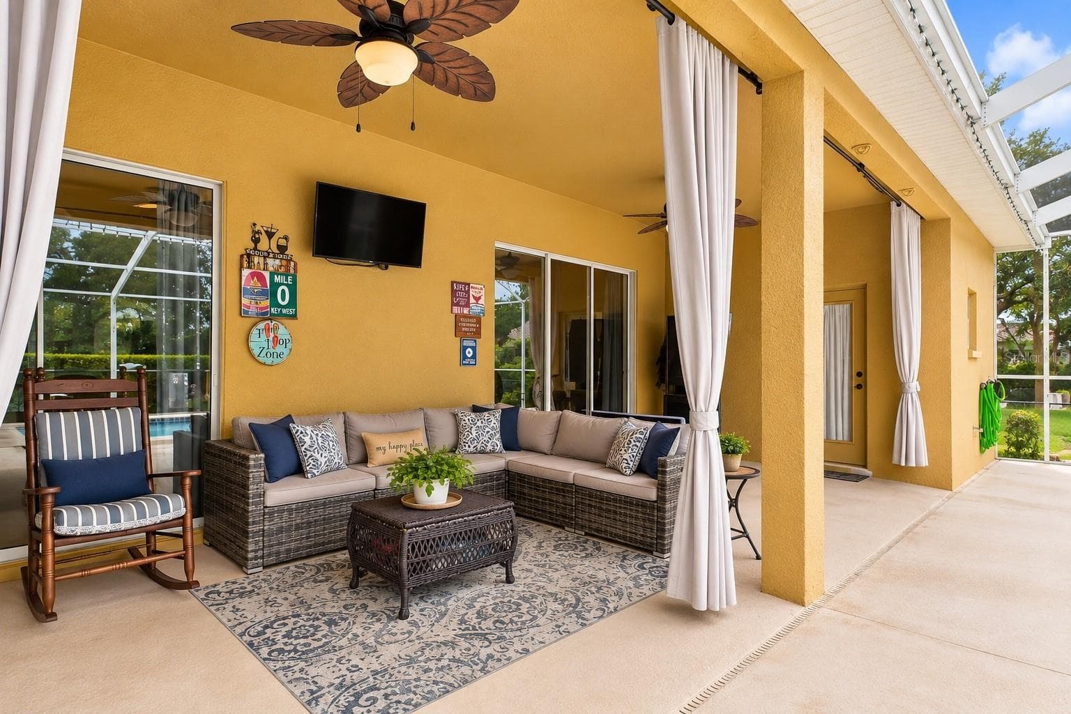 Covered lanai - 1486 ALAMEDA DR, SPRING HILL