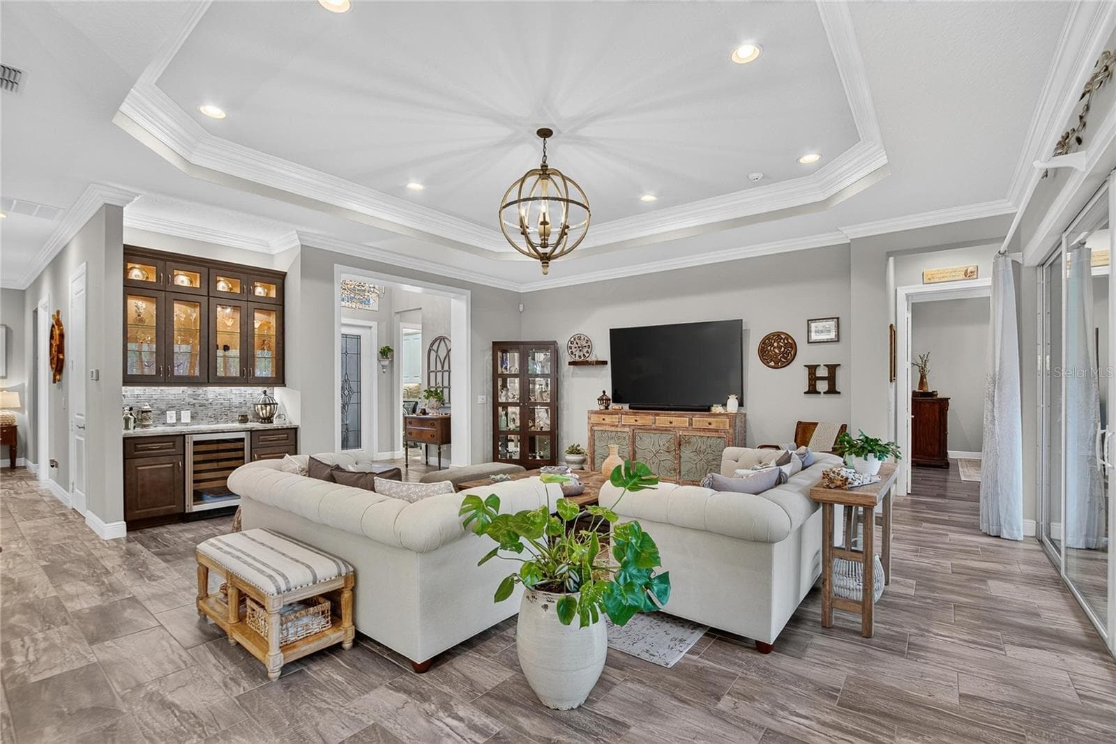Great Room View to Interior Front Entry - 5002 EMERALD ISLE DR, WIMAUMA