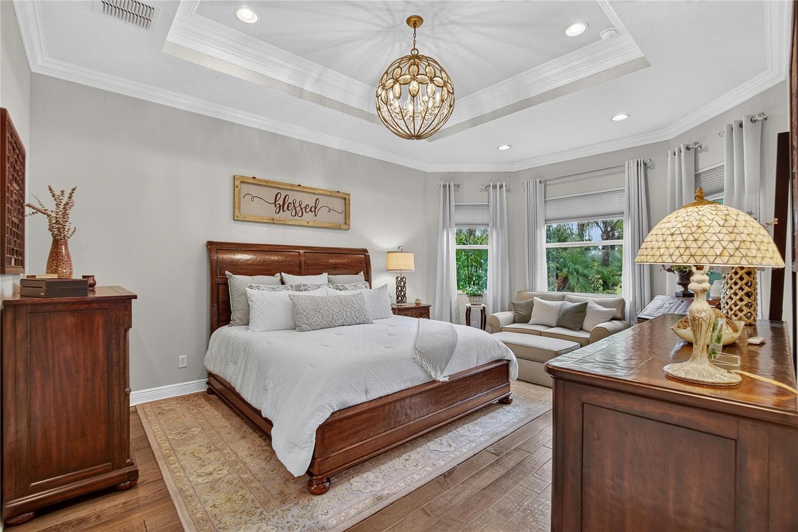 Primary Bedroom w/Electronic Window Shades - 5002 EMERALD ISLE DR, WIMAUMA