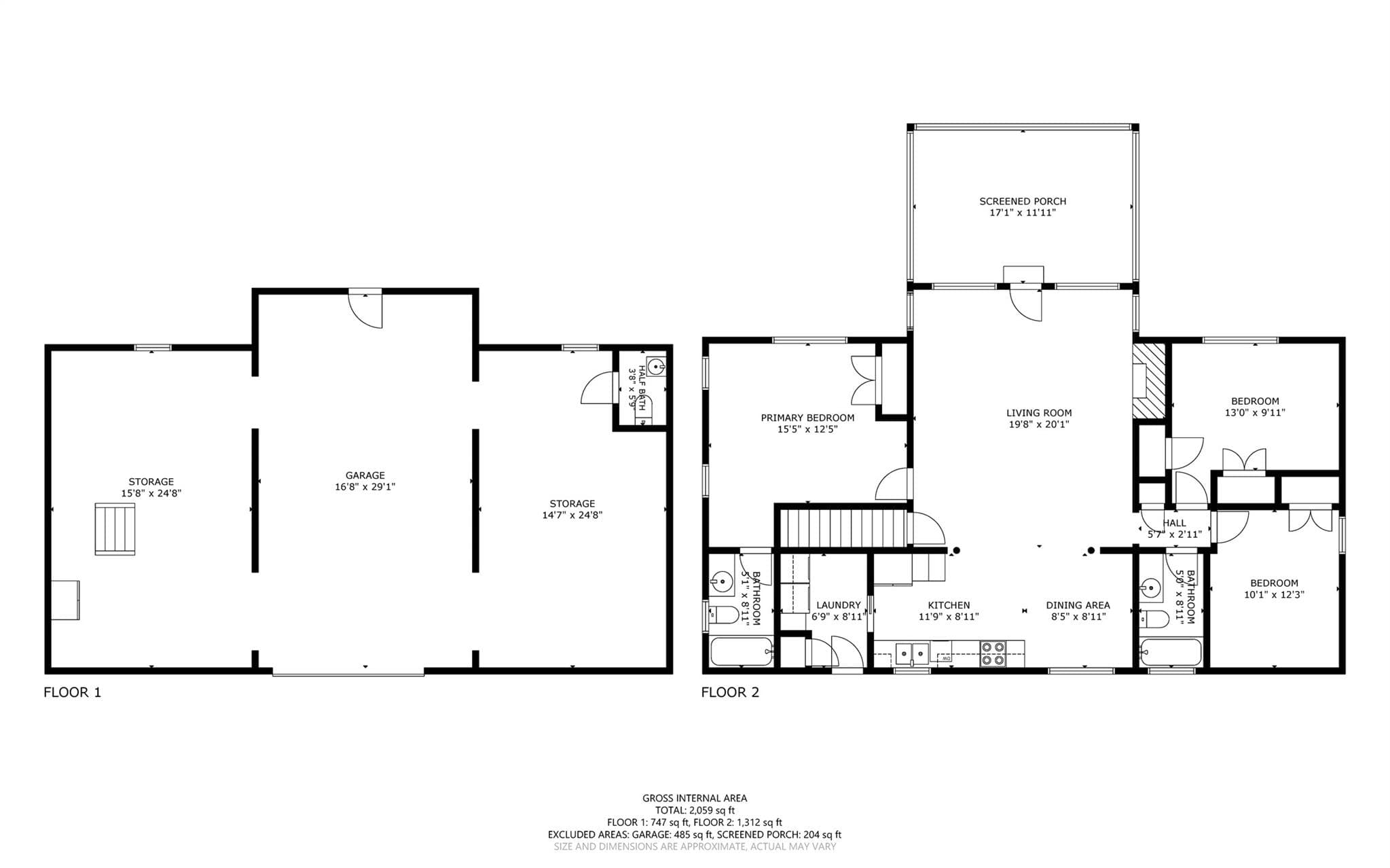 Floor Plan - up and down - 1960 White Road, Camden