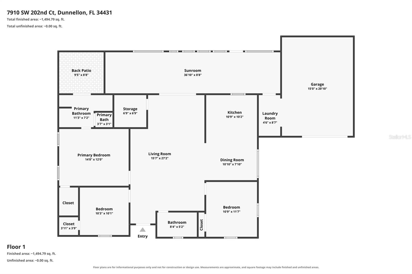 FLOOR PLAN - 7910 SW 202ND CT, DUNNELLON