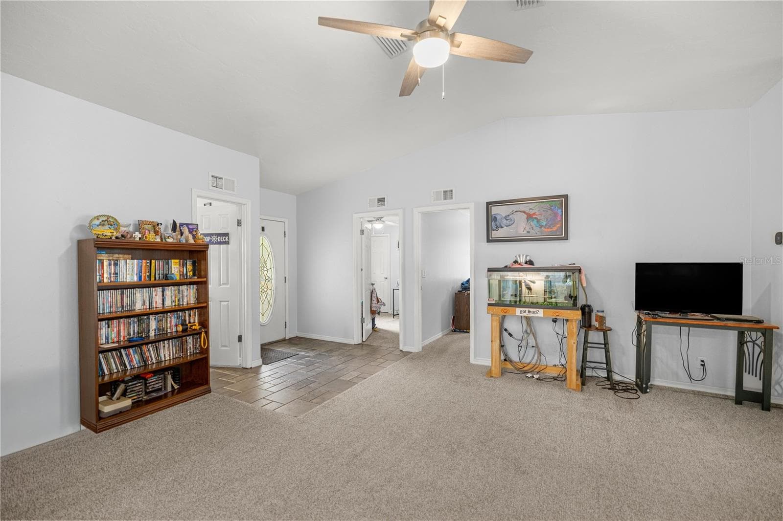 KITCHEN TO GUEST BATH FOYER AND PRIMARY & GUEST #1 BEDROOM DOORS - 7910 SW 202ND CT, DUNNELLON
