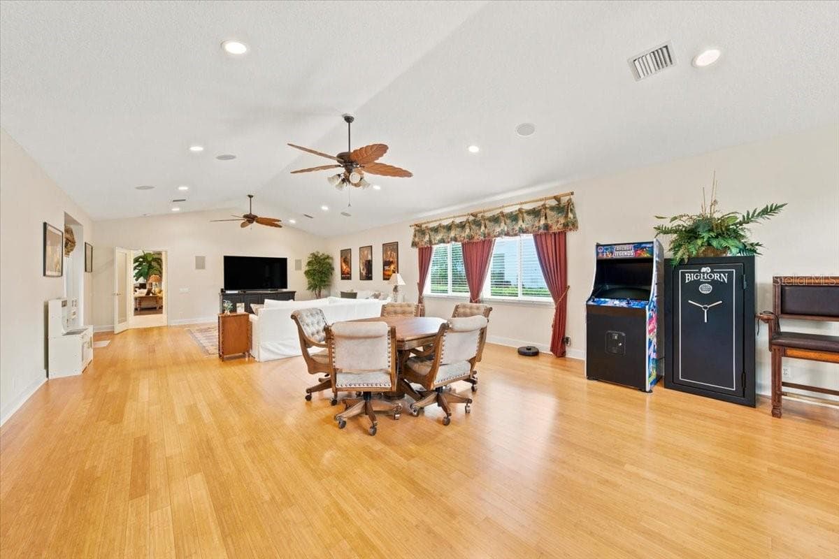 Beautiful bamboo flooring adds warmth and character to the bonus space. - 5513 KEELER OAK ST, LITHIA