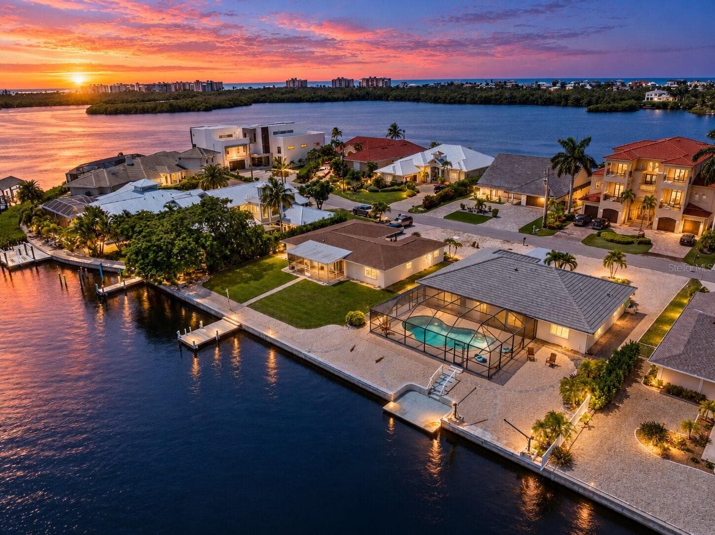 Aerial_2903rdStreet_BonitaSprings_WaterView_Overhead.jpg - 290 3RD ST W, BONITA SPRINGS