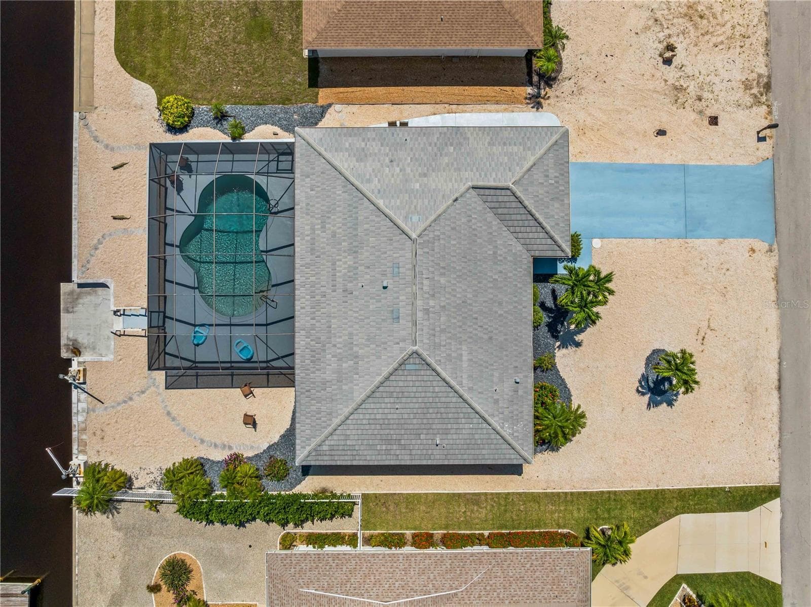 Aerial_2903rdStreet_BonitaSprings_Waterfront_Overhead.jpg - 290 3RD ST W, BONITA SPRINGS
