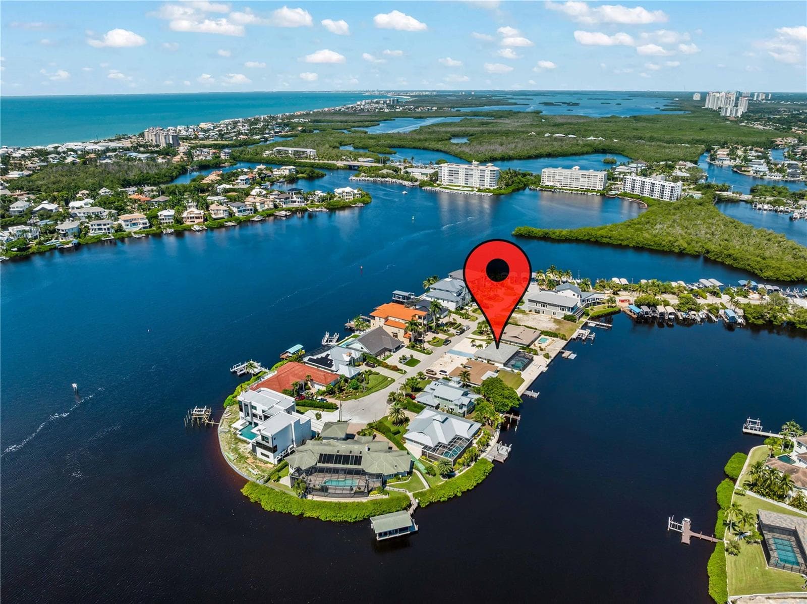 Aerial_2903rdStreet_BonitaSprings_Waterfront_Overhead.jpg - 290 3RD ST W, BONITA SPRINGS