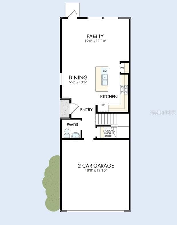 Floor Plan First Floor - 101 MOON LILY TER, DAYTONA BEACH