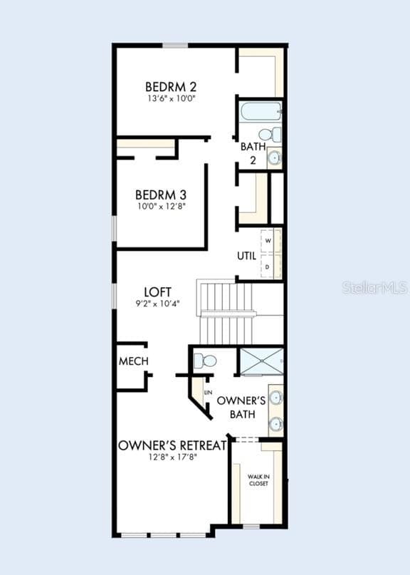Floor Plan Second Floor - 101 MOON LILY TER, DAYTONA BEACH