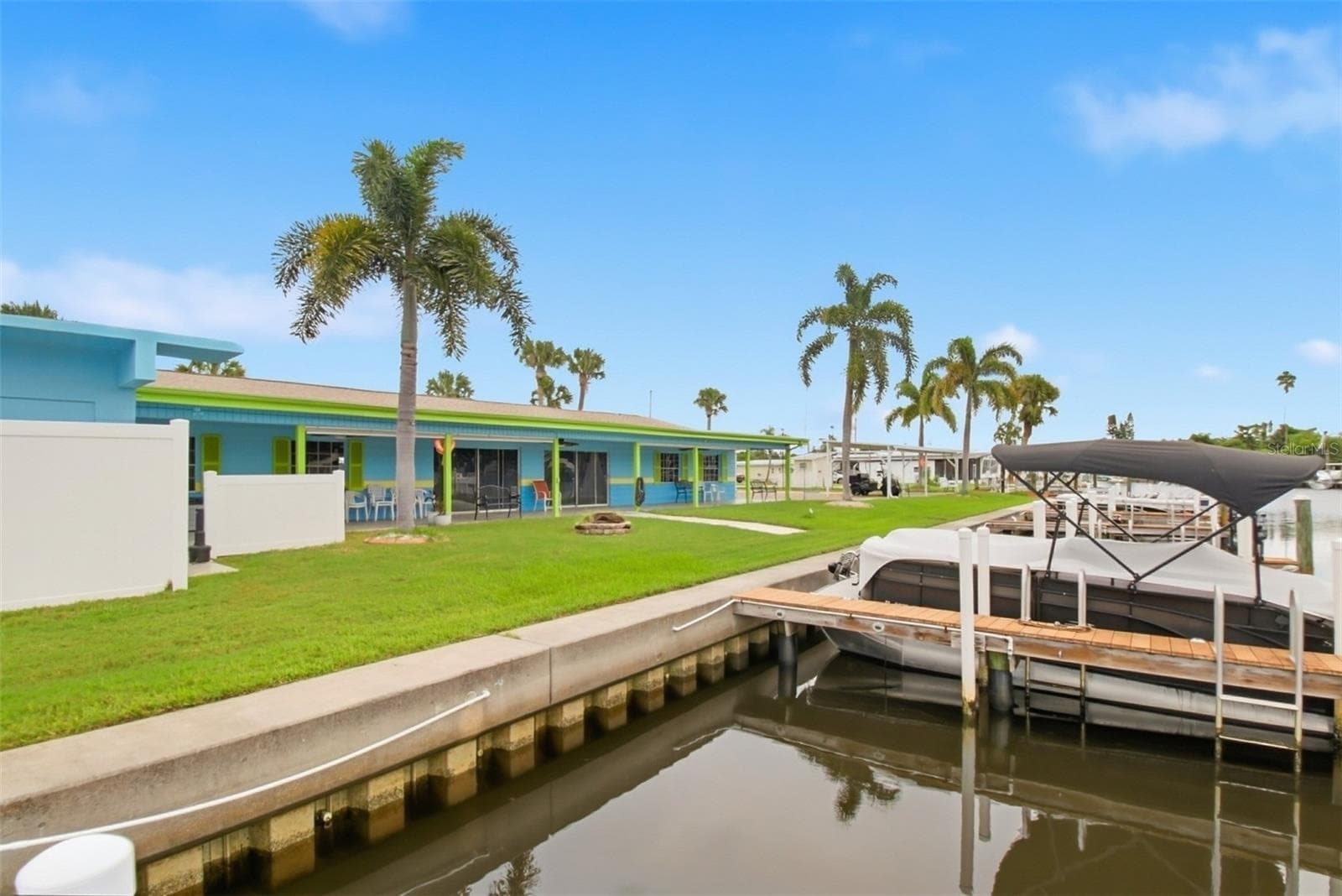 Back of clubhouse from canal - 70 SCHOONER DR #70, PALM HARBOR