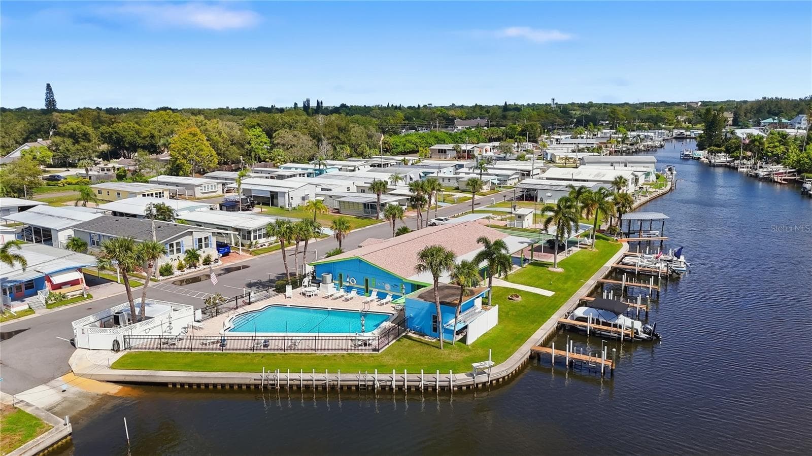 Arial view of clubhouse - 70 SCHOONER DR #70, PALM HARBOR