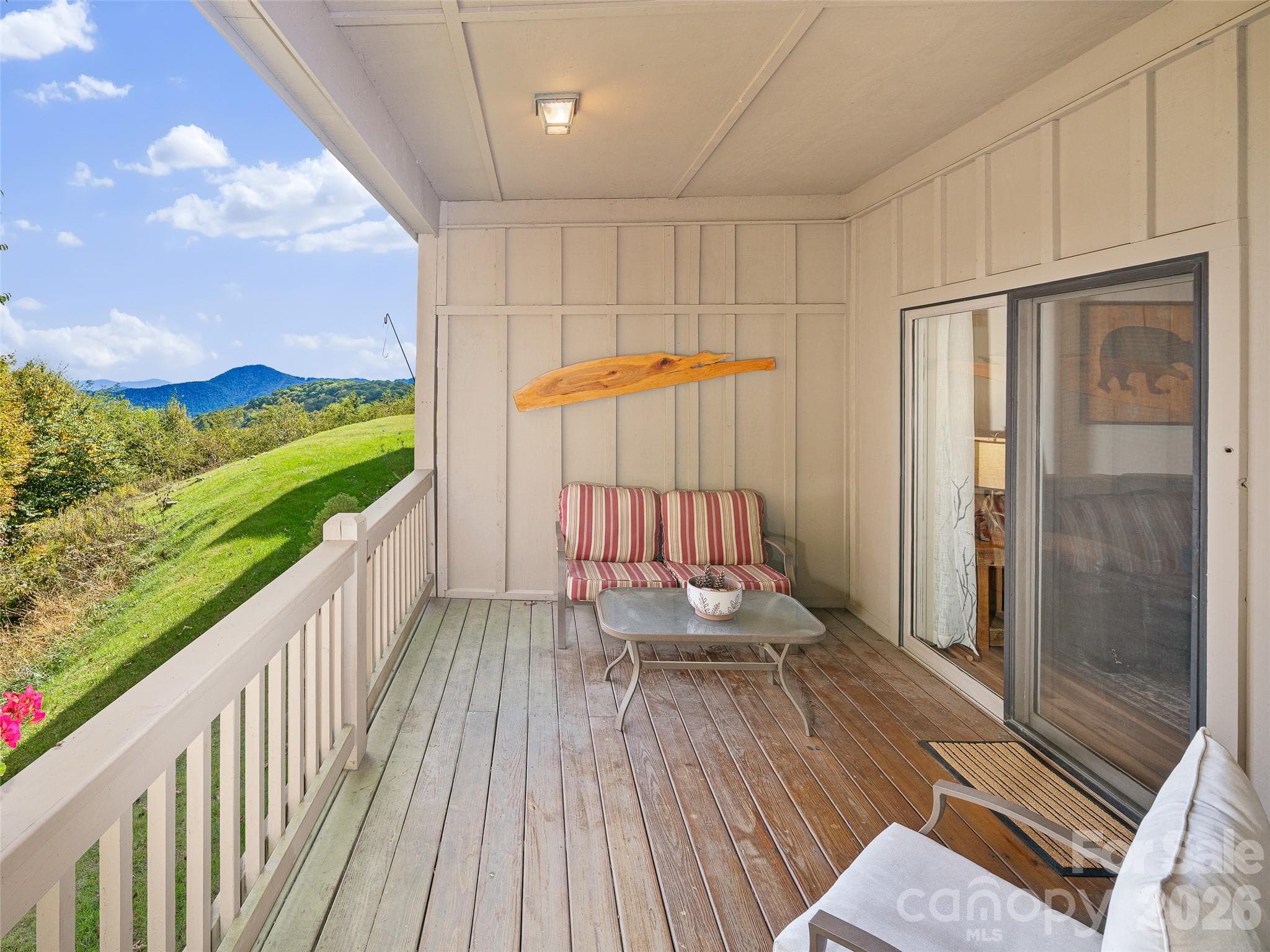 Large private covered porch - 2521 Wolf Laurel Road, Mars Hill