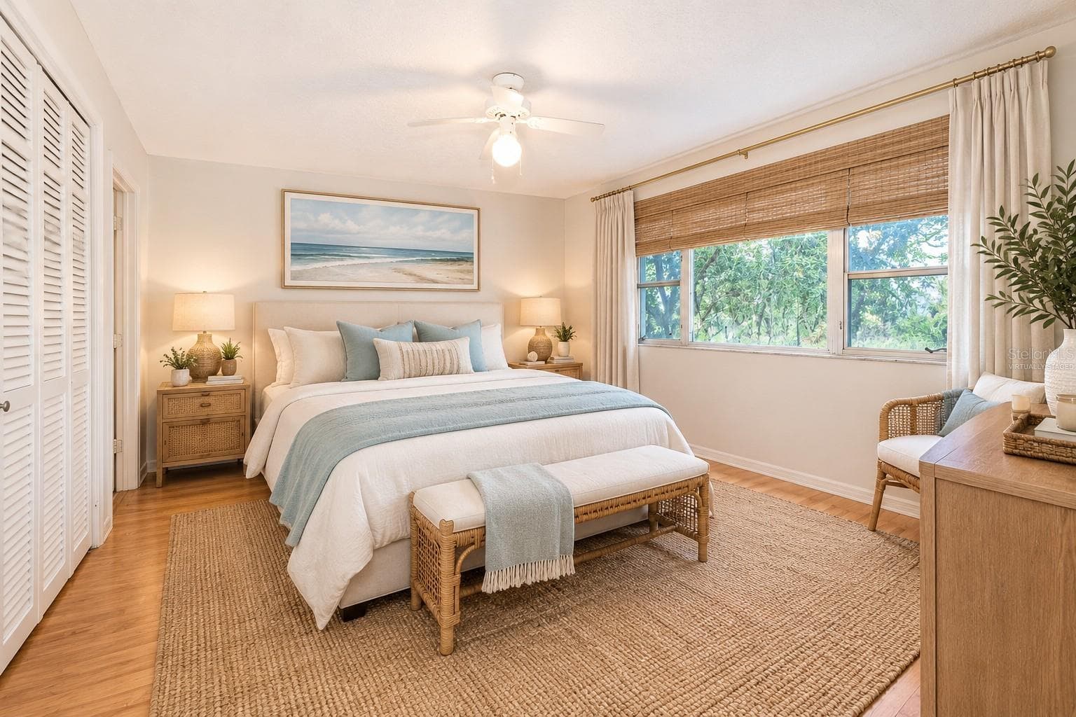 Primary bedroom Virtually staged - 700 MELROSE AVE #M23, WINTER PARK
