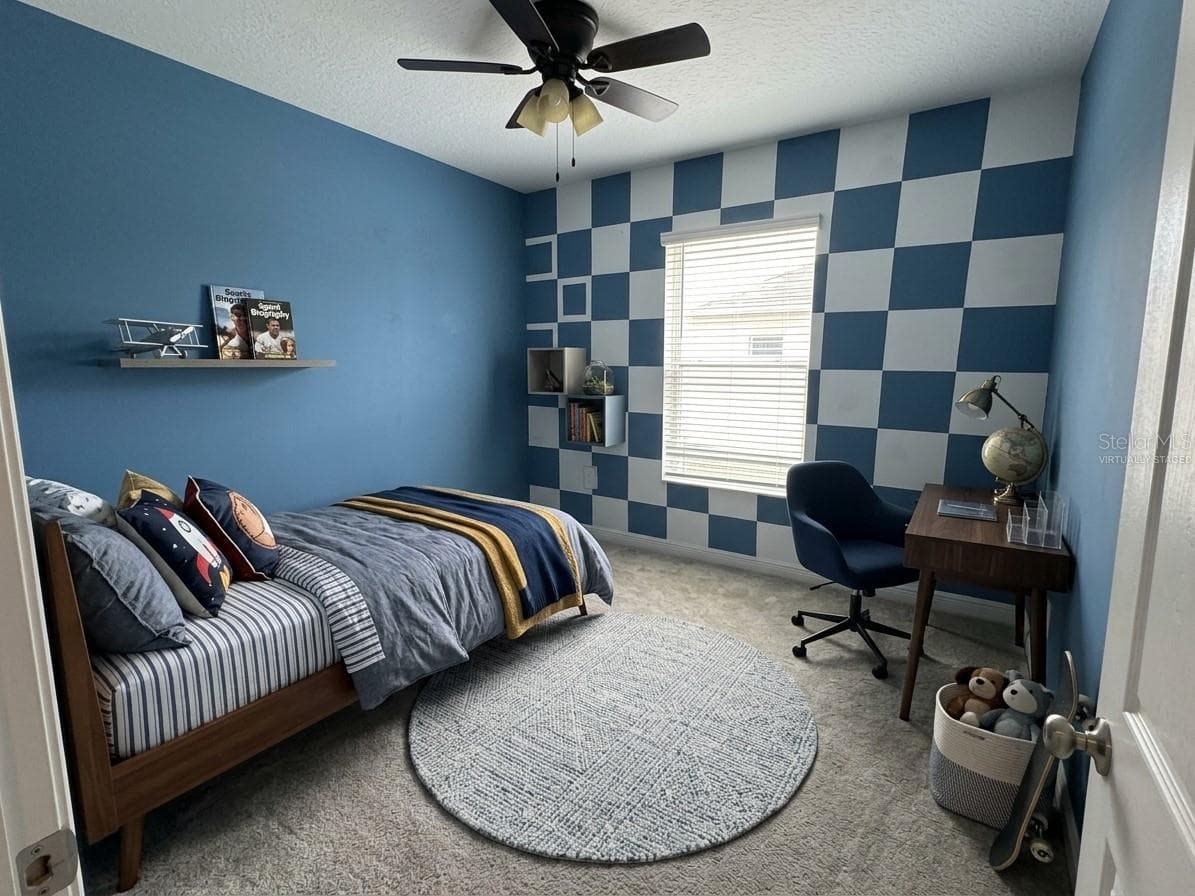 Virtually Staged Bedroom # 2 - 2500 BEGONIA ST, MASCOTTE