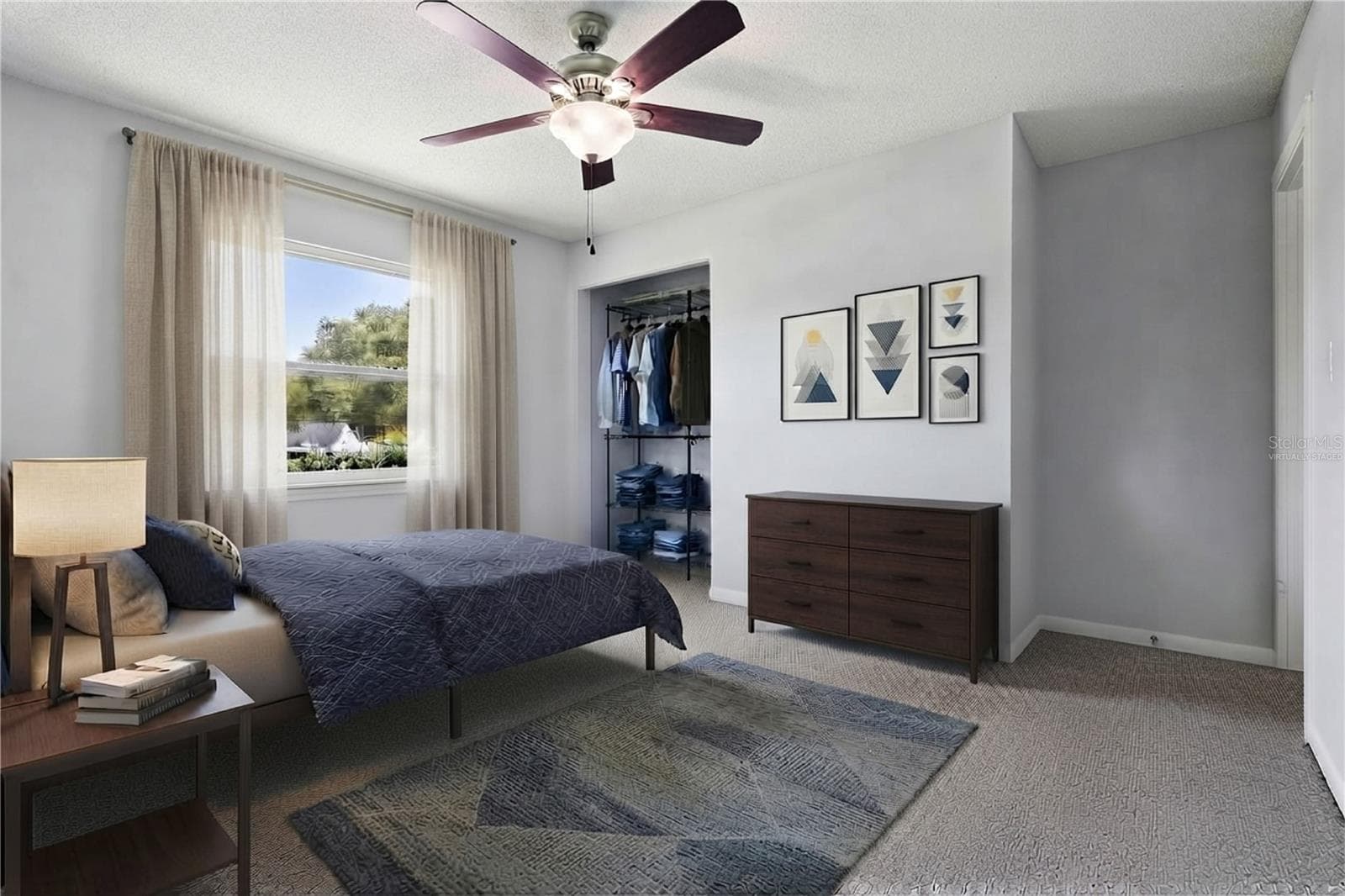 Virtually staged bedroom - 2228 KING CHARLES CT, WINTER PARK