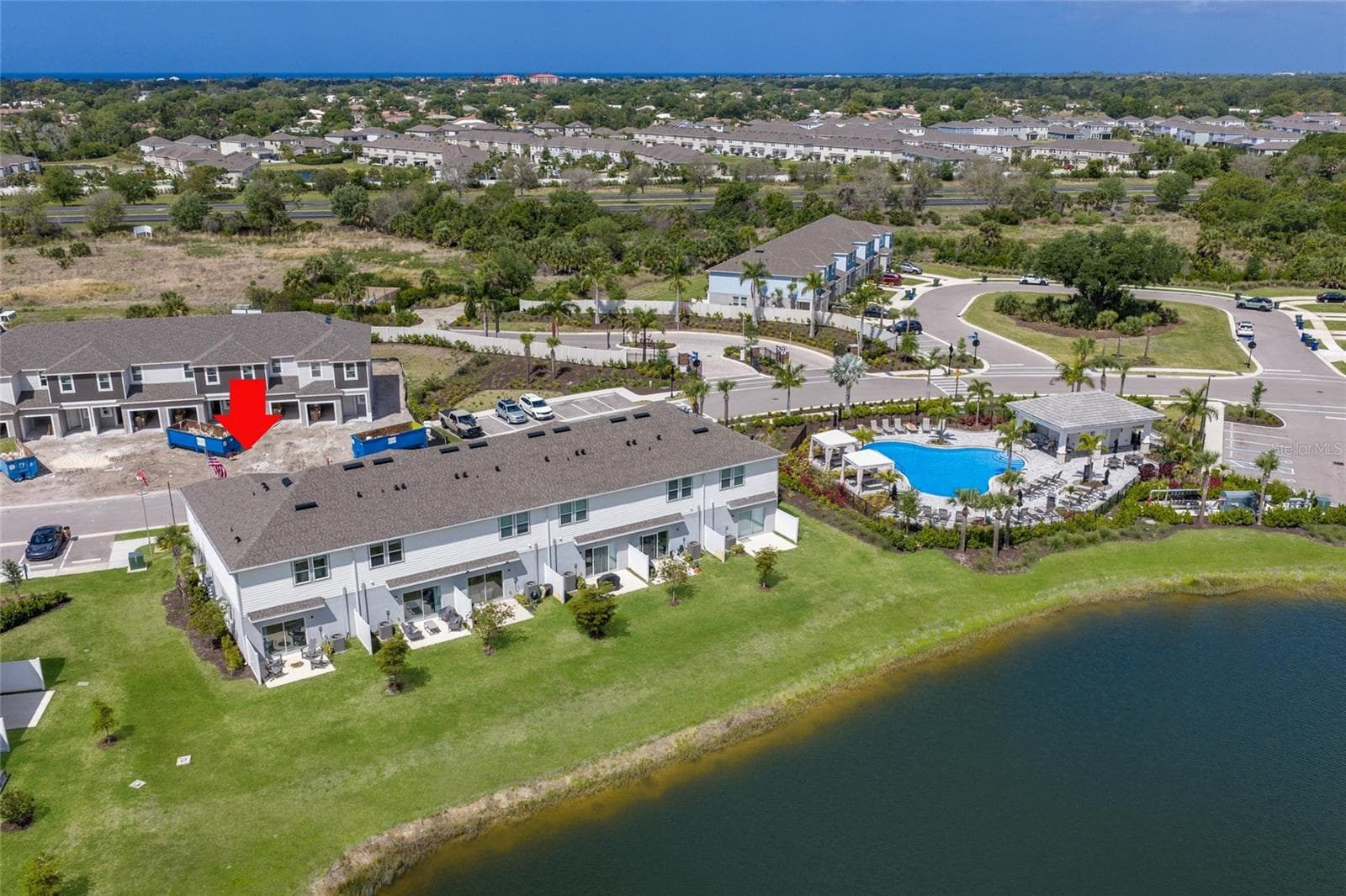 The unit has an eastern rear exposure allowing for incredible mornings while avoiding the intense western sun in the summer evenings! - 15150 GINETTI ST, NOKOMIS