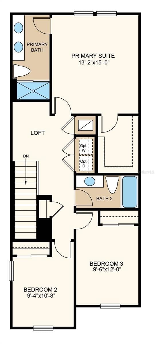 Second Floor Layout - 15150 GINETTI ST, NOKOMIS